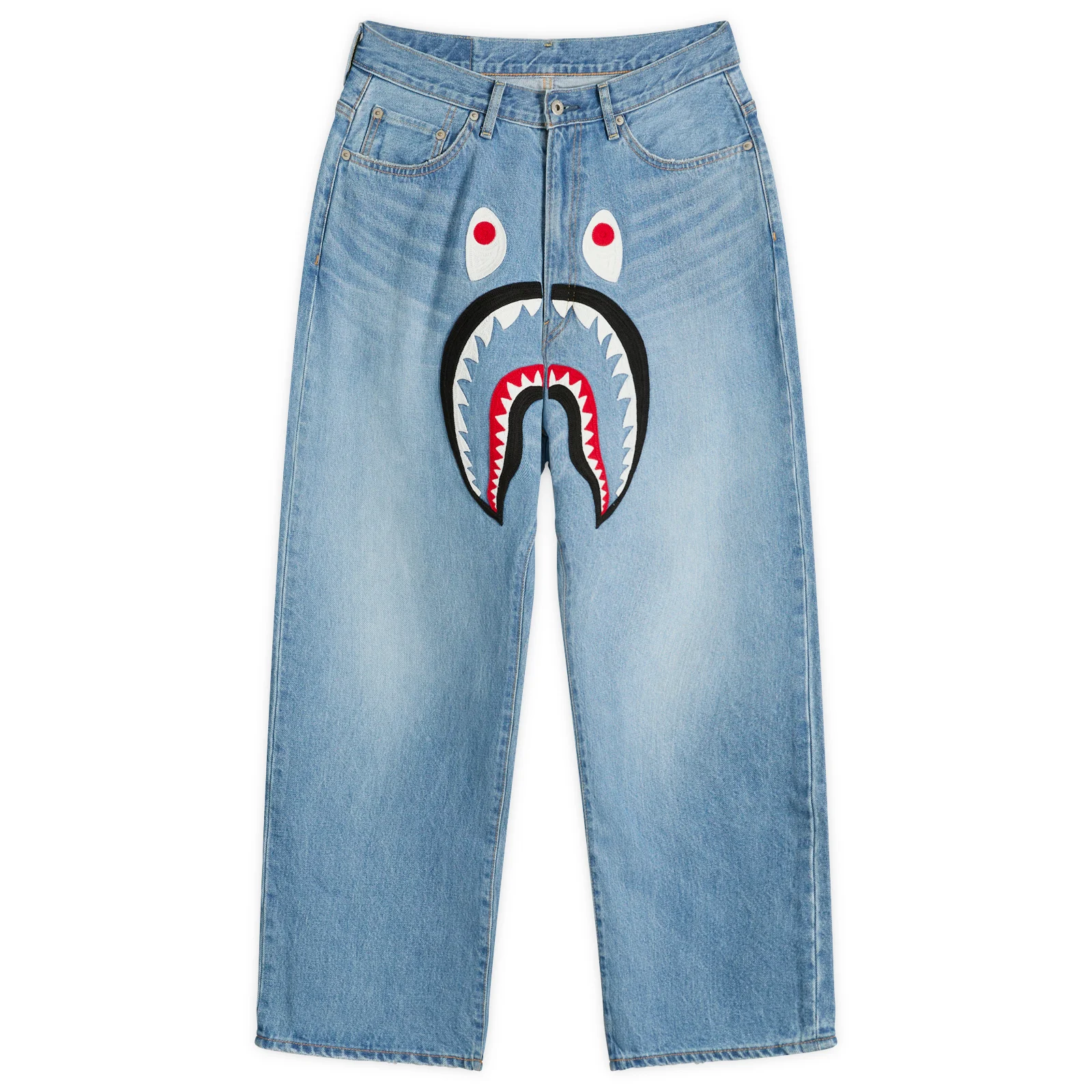A Bathing Ape Shark Loose Fit 13oz Jeans