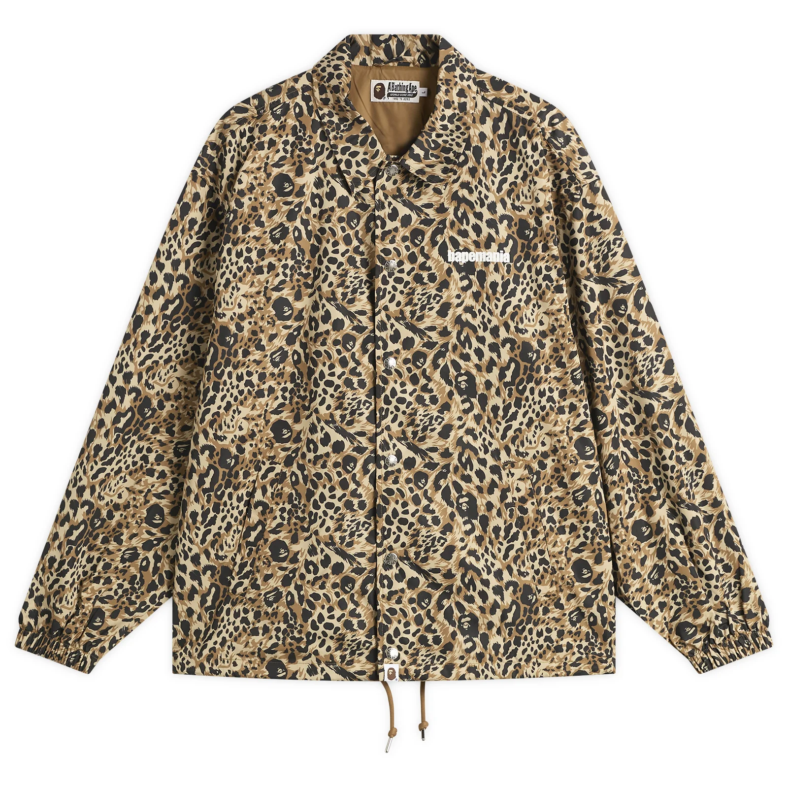 A Bathing Ape Wild Leopard Coach Jacket