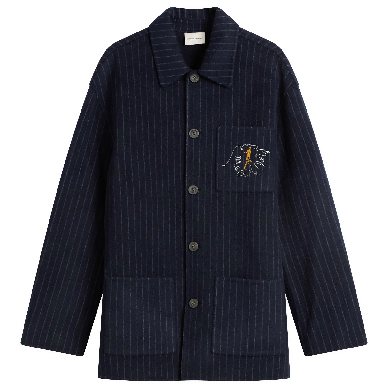 Drole De Monsieur Pinstriped Jacket