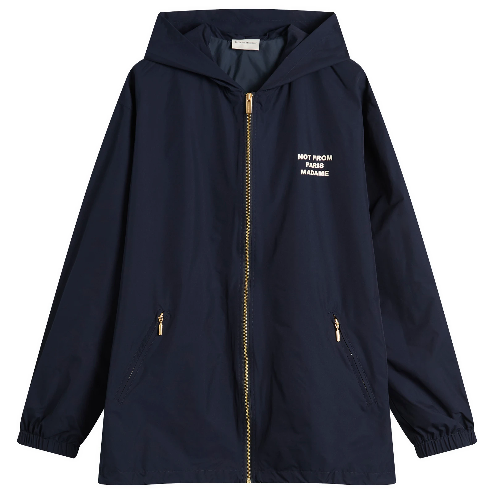 Drole De Monsieur Slogan Zip Hoodie