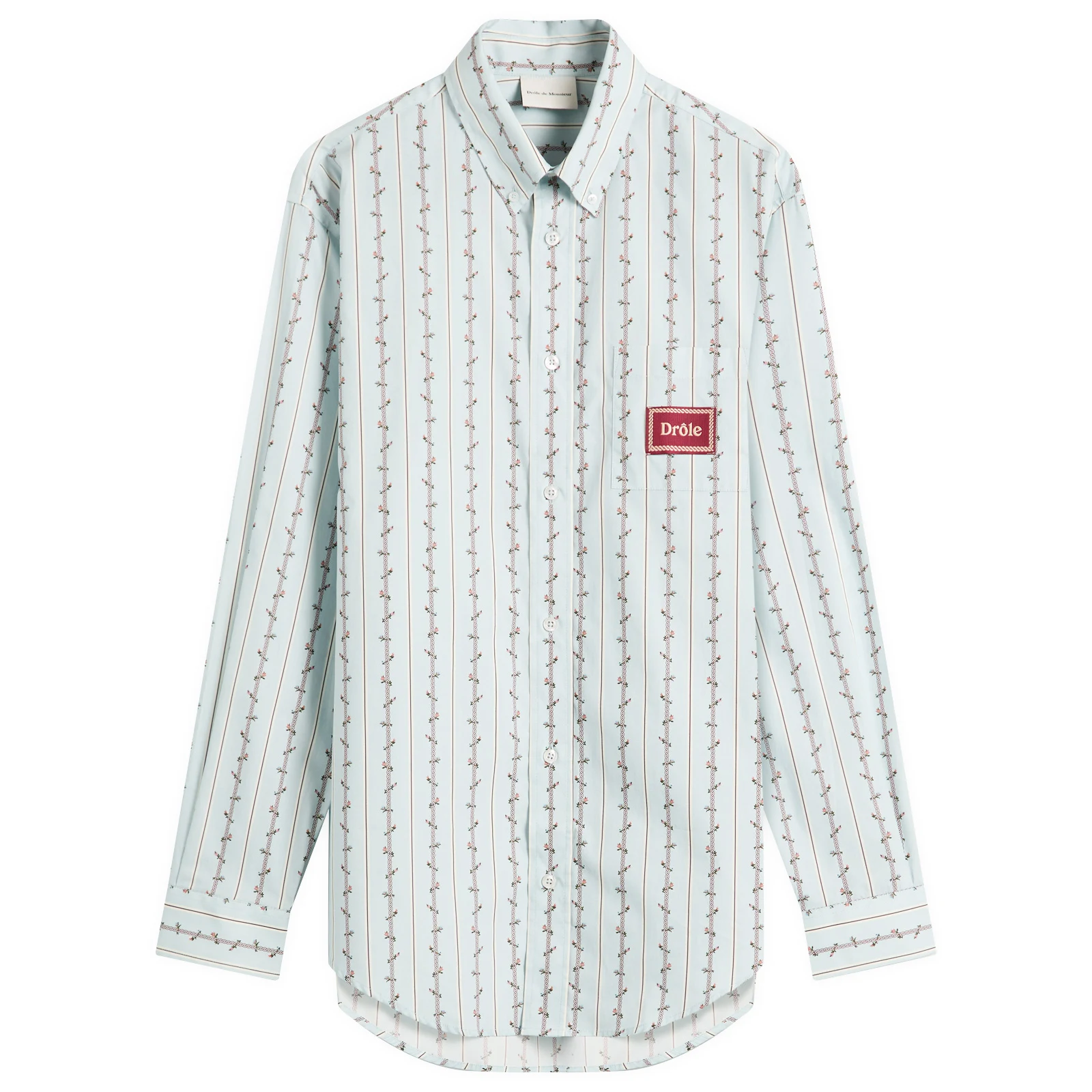 Drole De Monsieur Stripe Logo Shirt