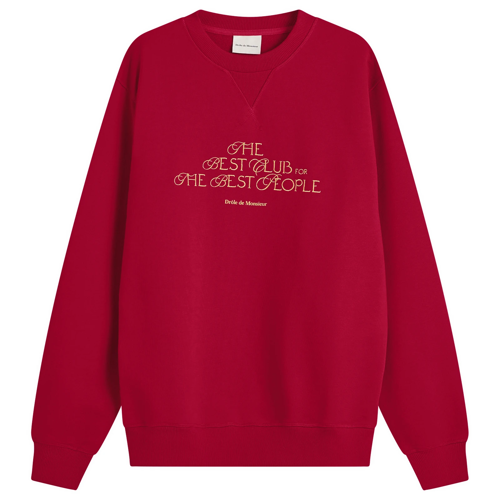 Drole De Monsieur The Best Club Script Logo Sweatshirt