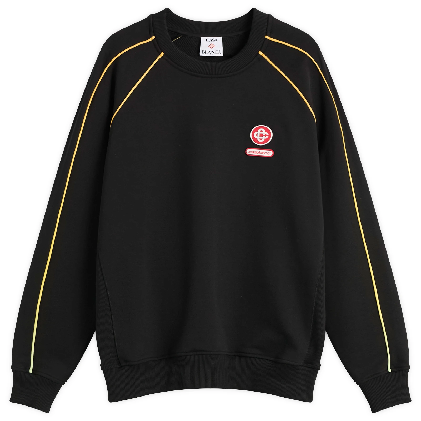 Casablanca Black Loopback Gradient Piping Raglan Sweatshirt