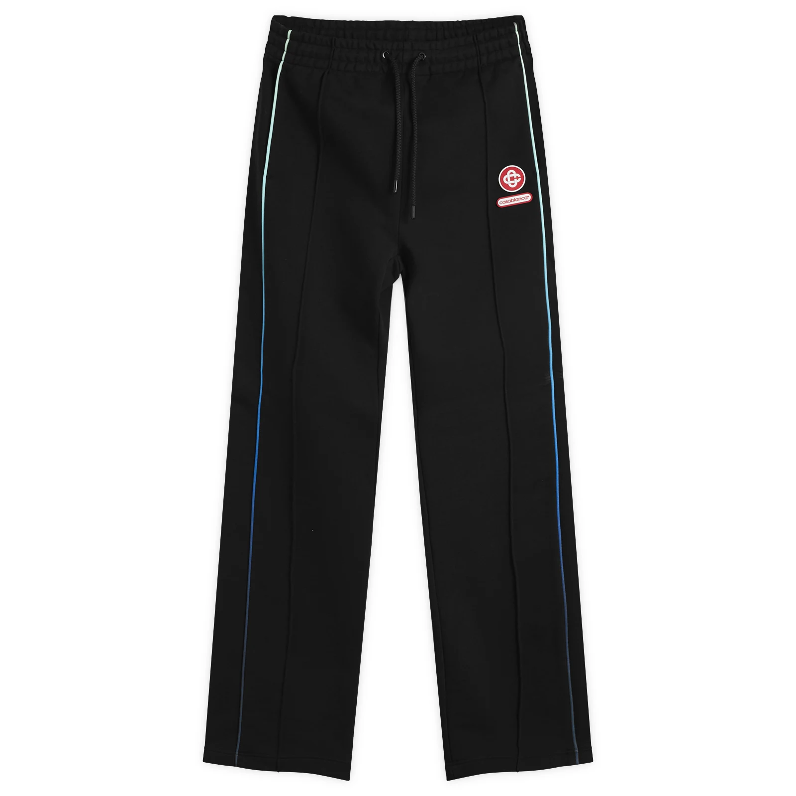 Casablanca Black Loopback Gradient Piping Open Hem Jogger