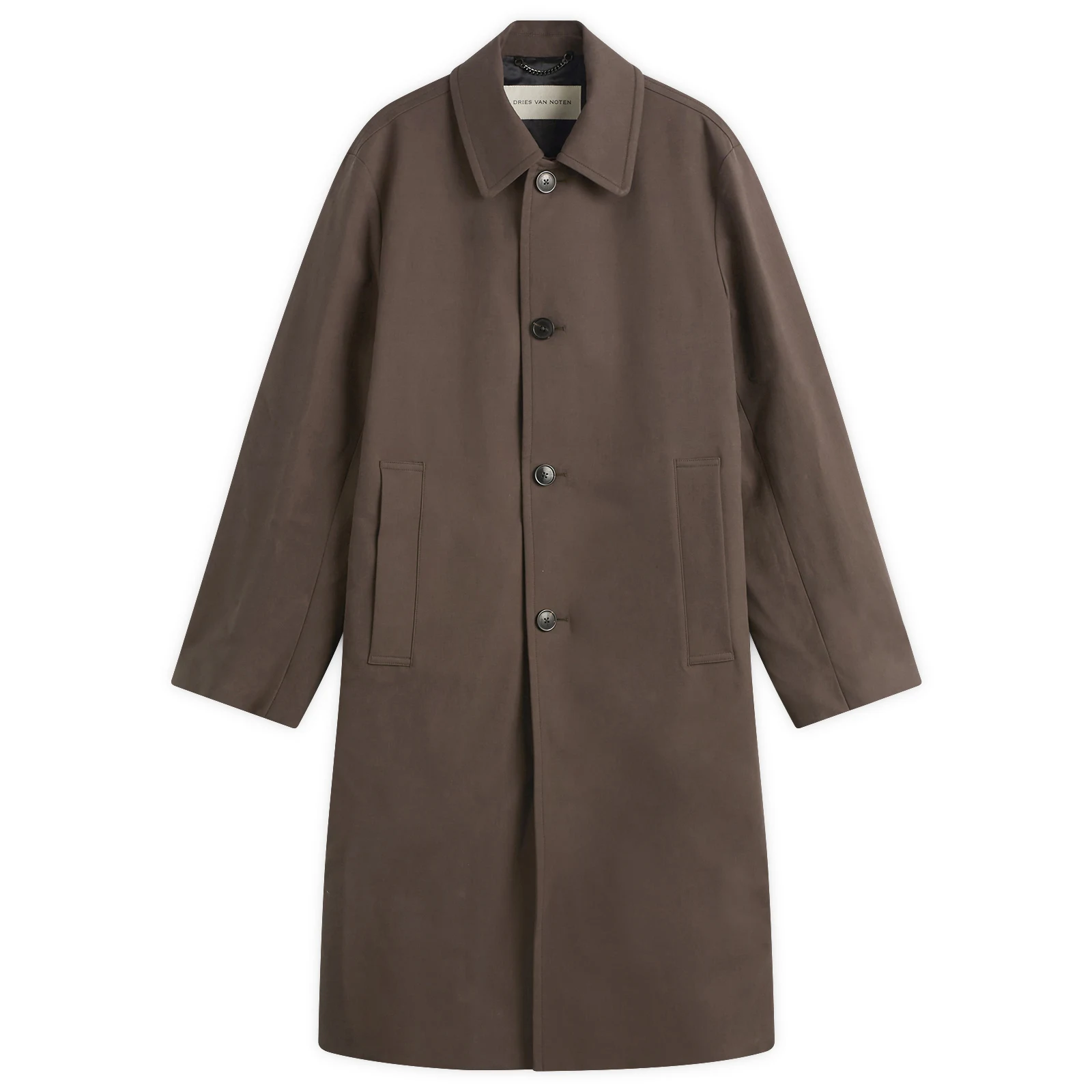 Dries Van Noten Water Repellent Double Faced Cotton Coat