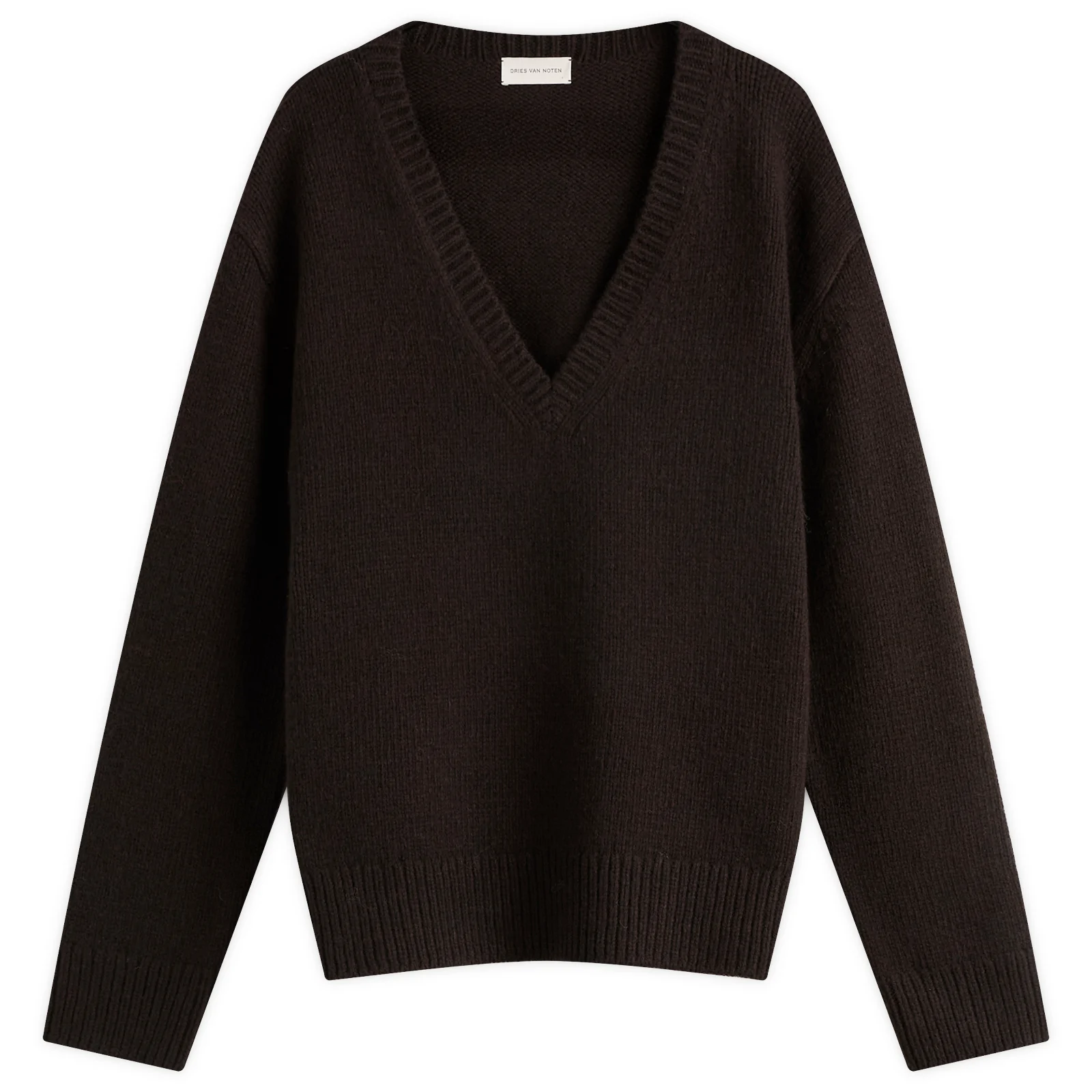 Dries Van Noten Wool Cashmere V Neck Jumper