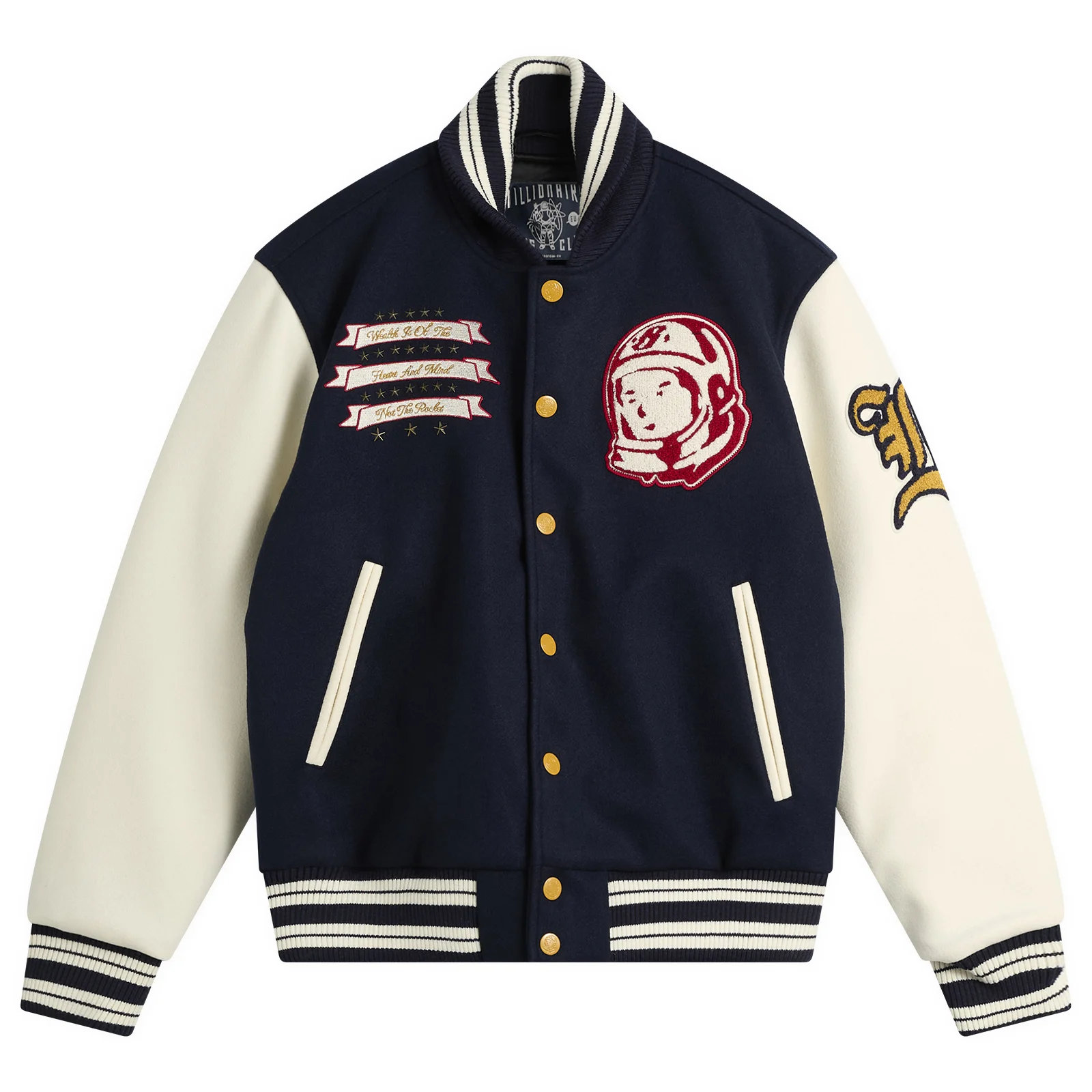 Billionaire Boys Club Fanfare Script Logo Varsity Jacket