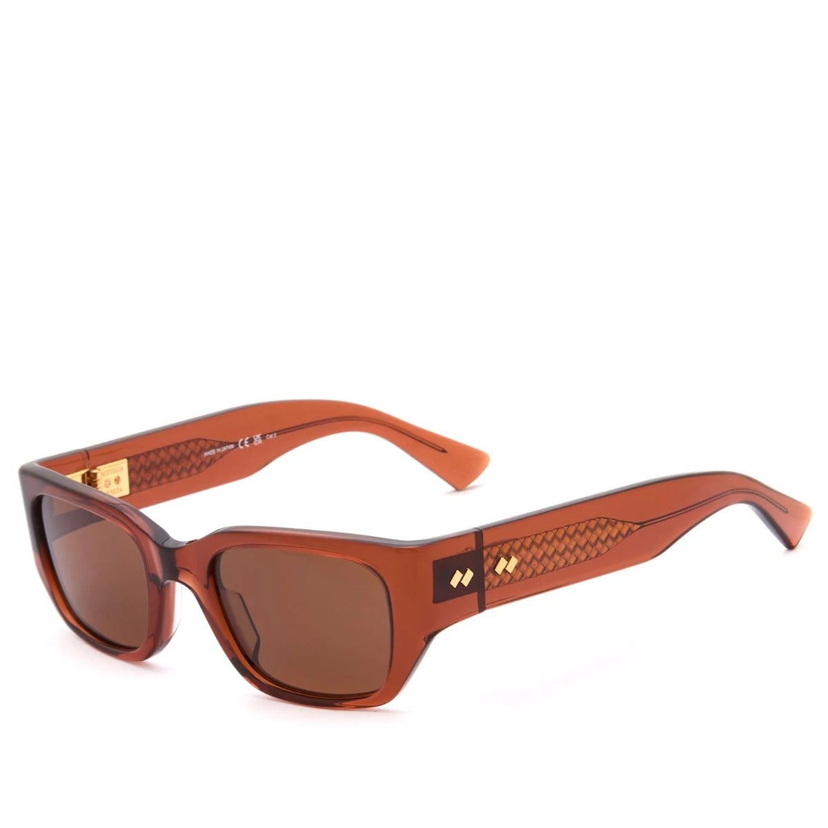 Bottega Veneta BV1400S Intrecciato Wirecore Sunglasses