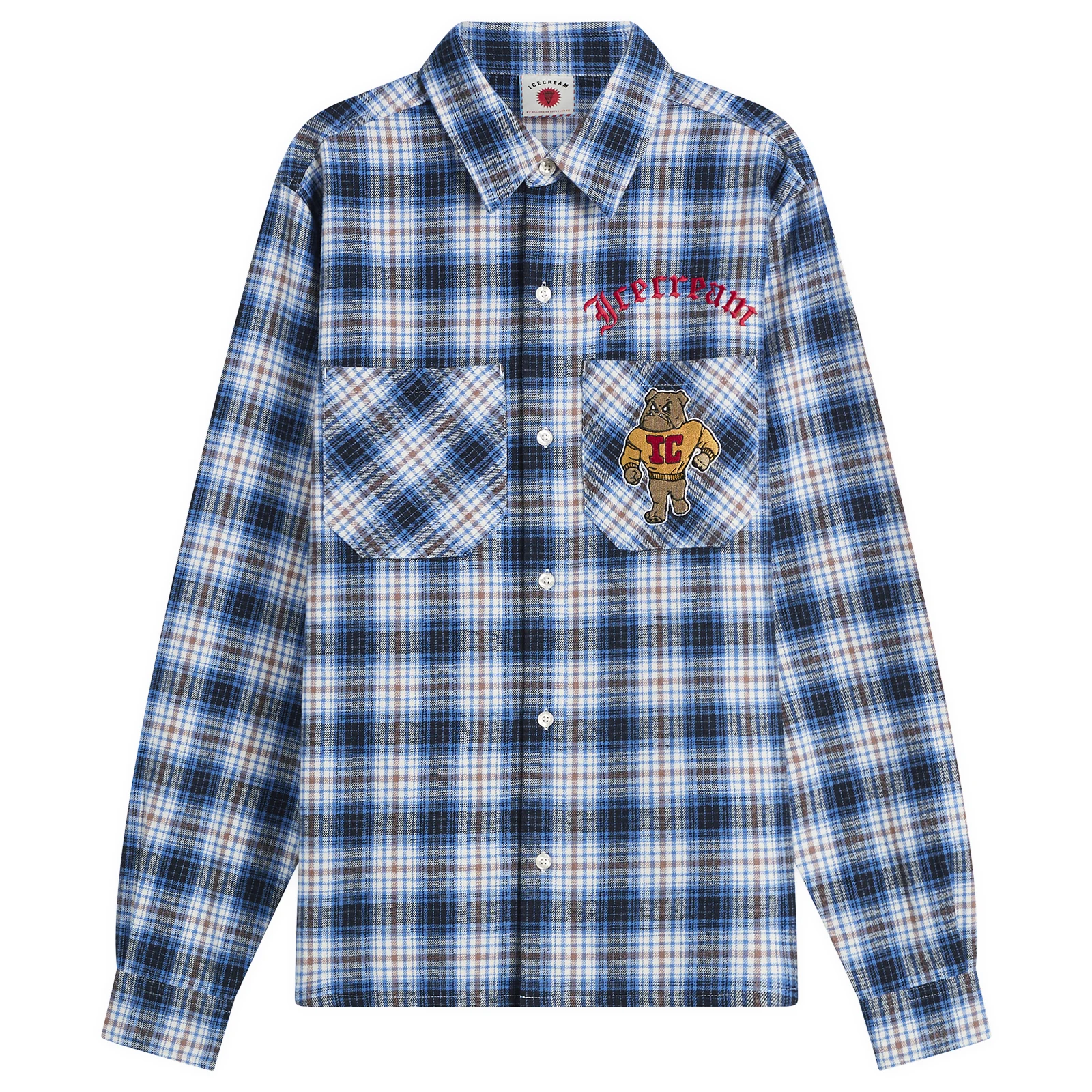 ICECREAM Mascot Check Shirt