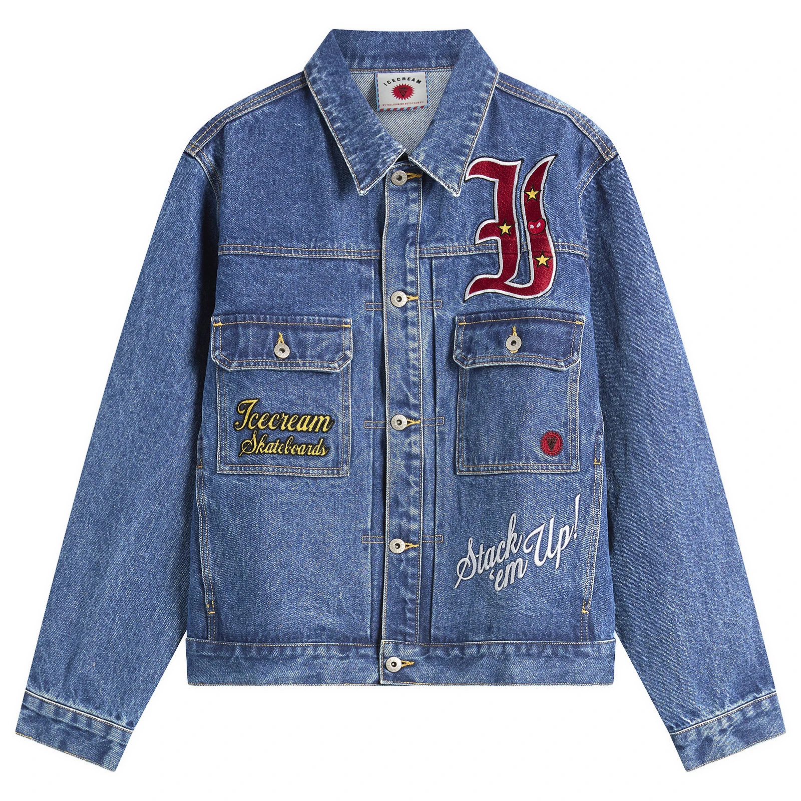 ICECREAM Mascot Denim Trucker Jacket