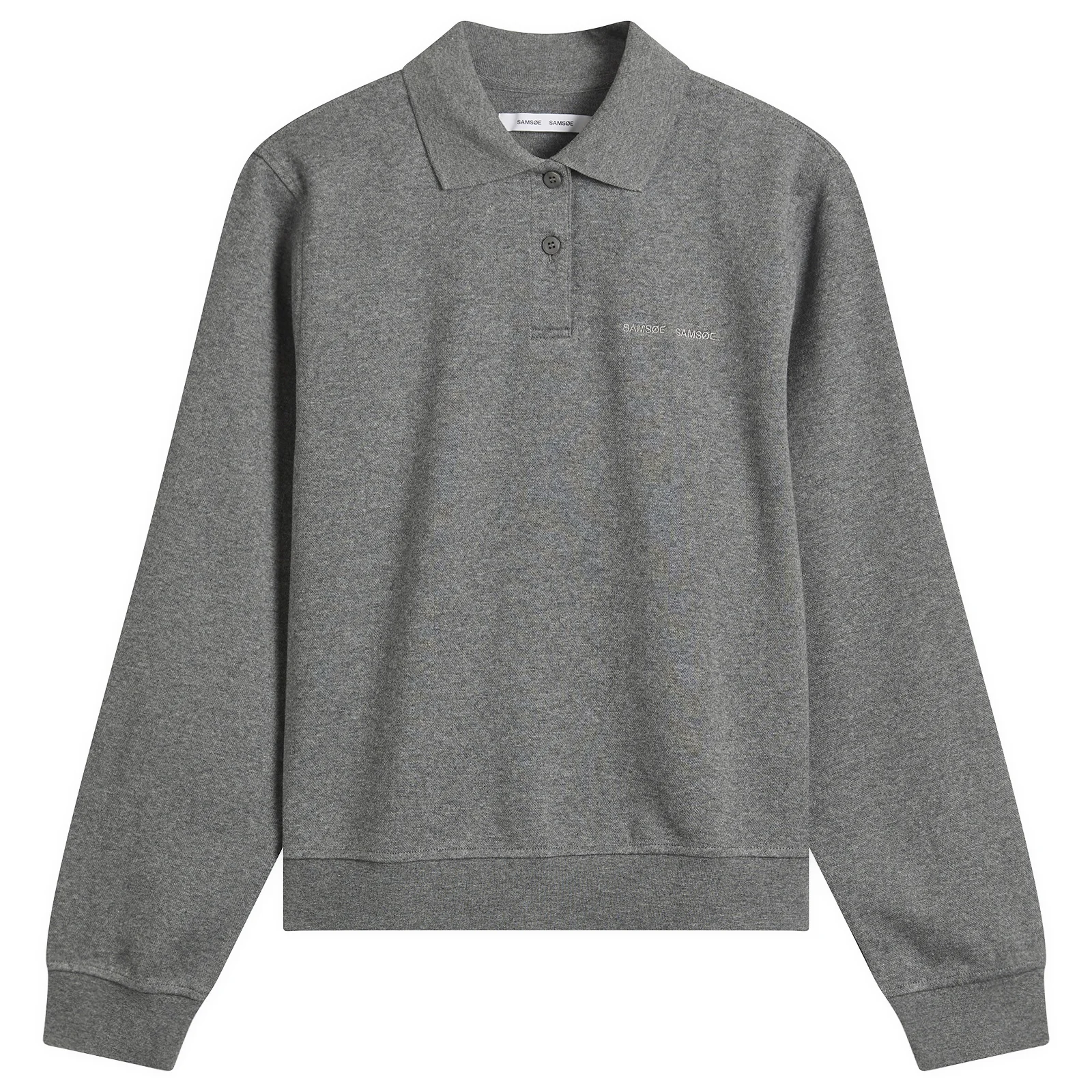 Samsøe Samsøe Sadory Long Sleeve Polo Top