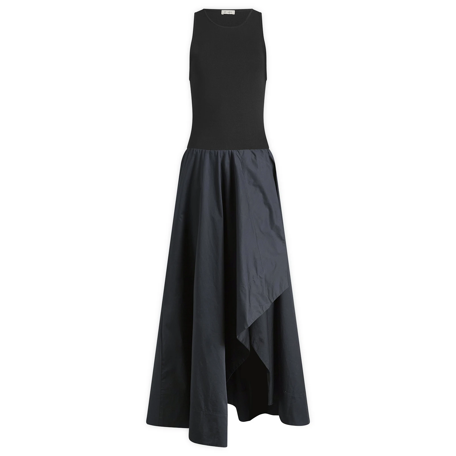 ST. Agni Knit Bodice Asymm Dress