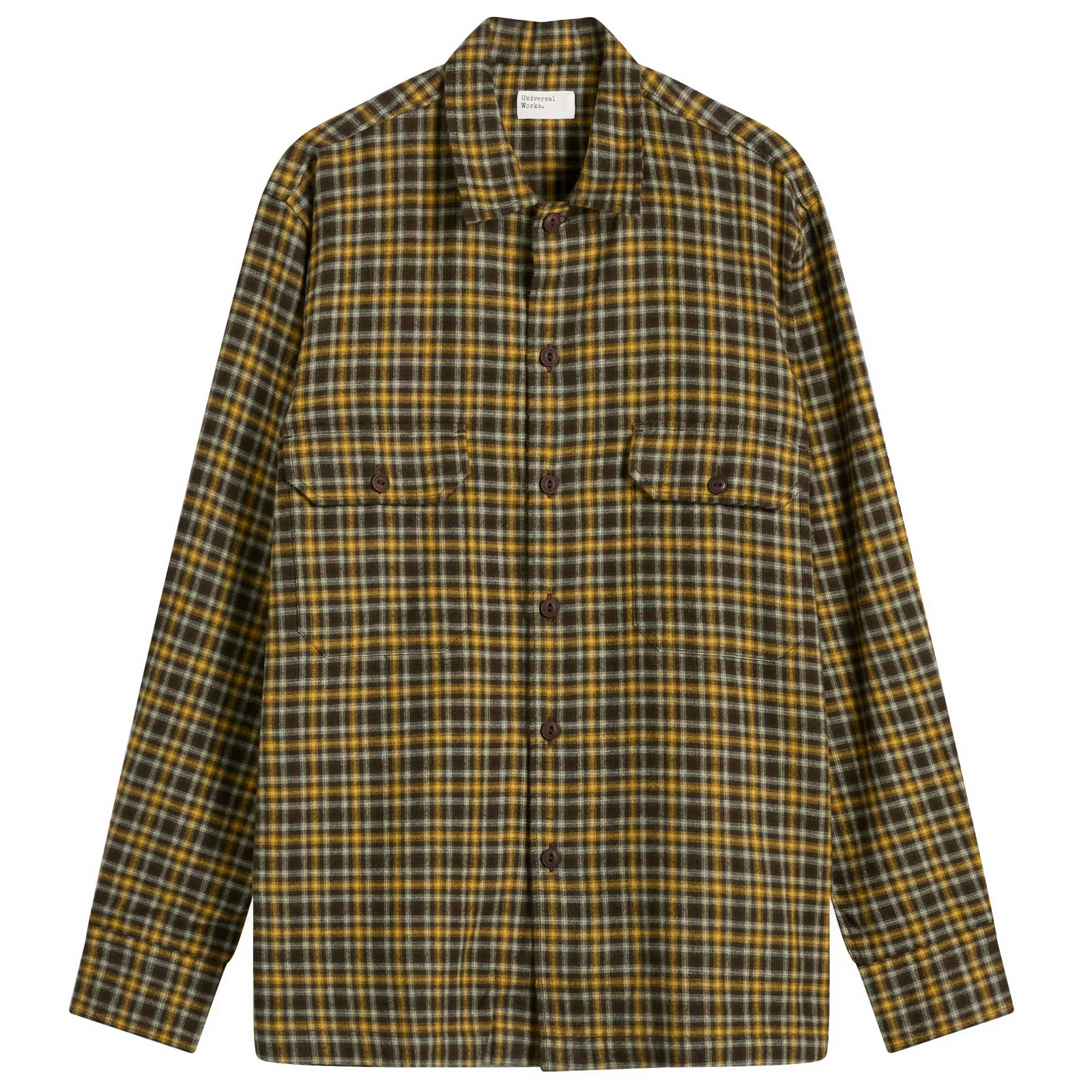 Universal Works Bang Check Utility Overshirt