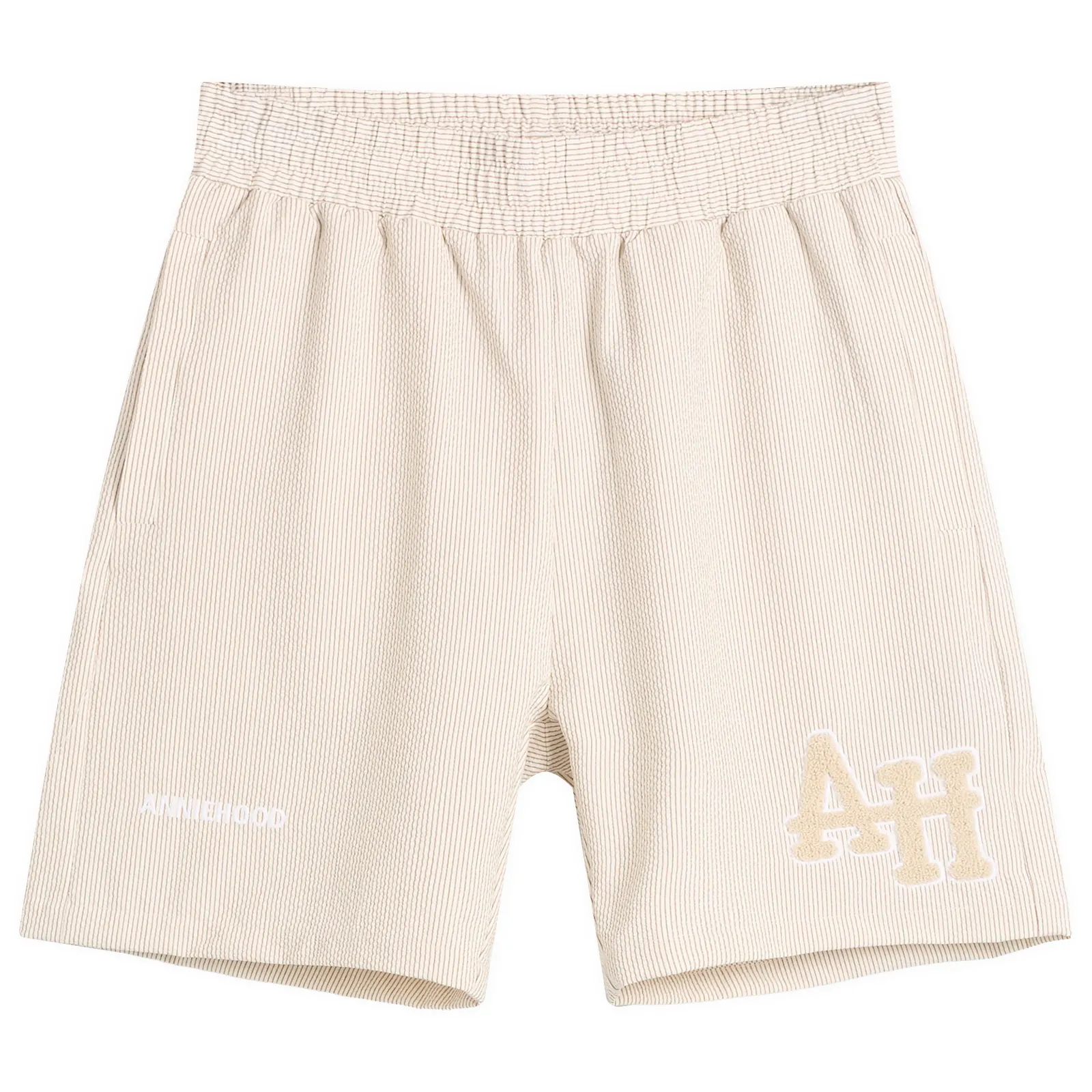 ANNIE HOOD College Seersucker Shorts