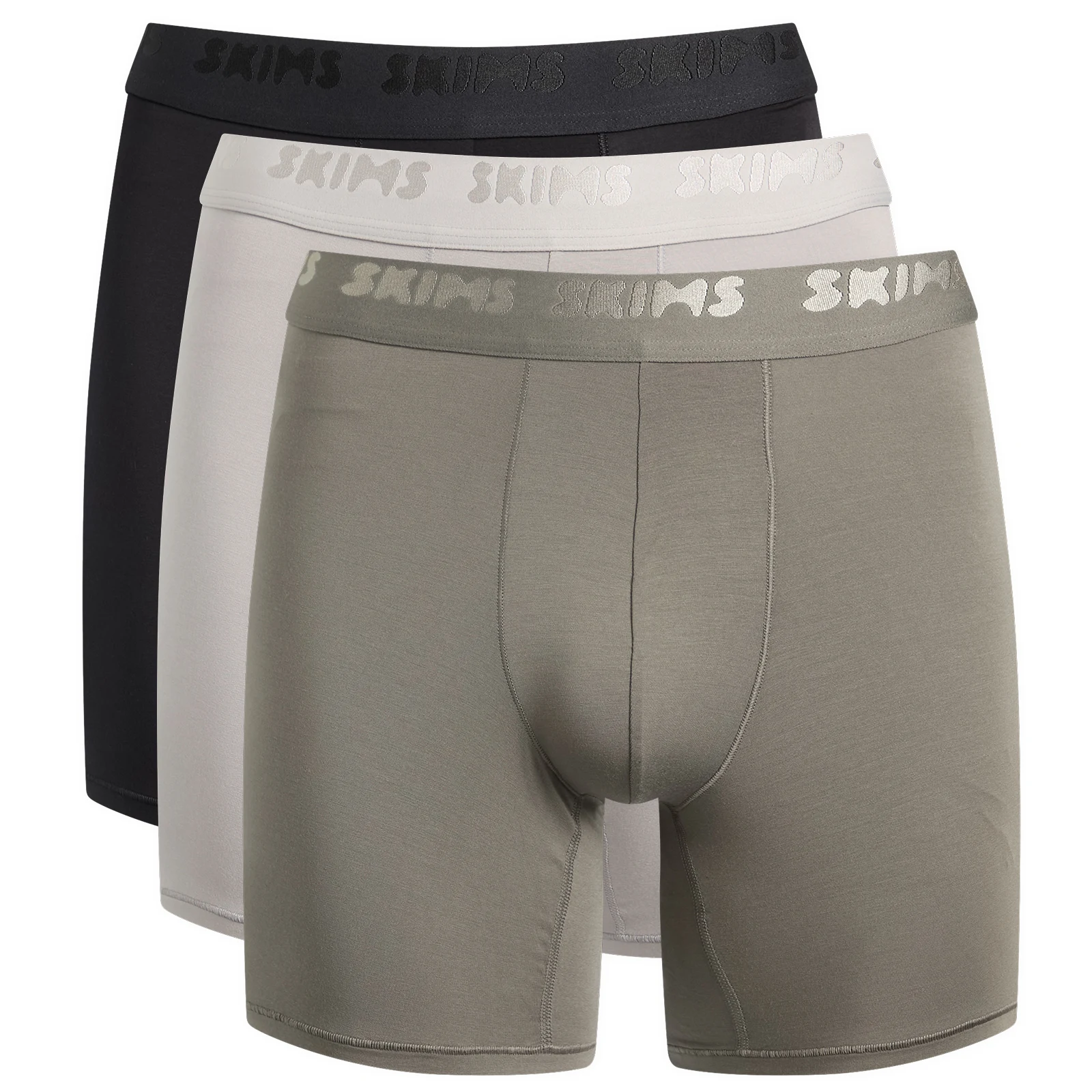 SKIMS Stretch 3 Pack Boxer Brief 5 Inch