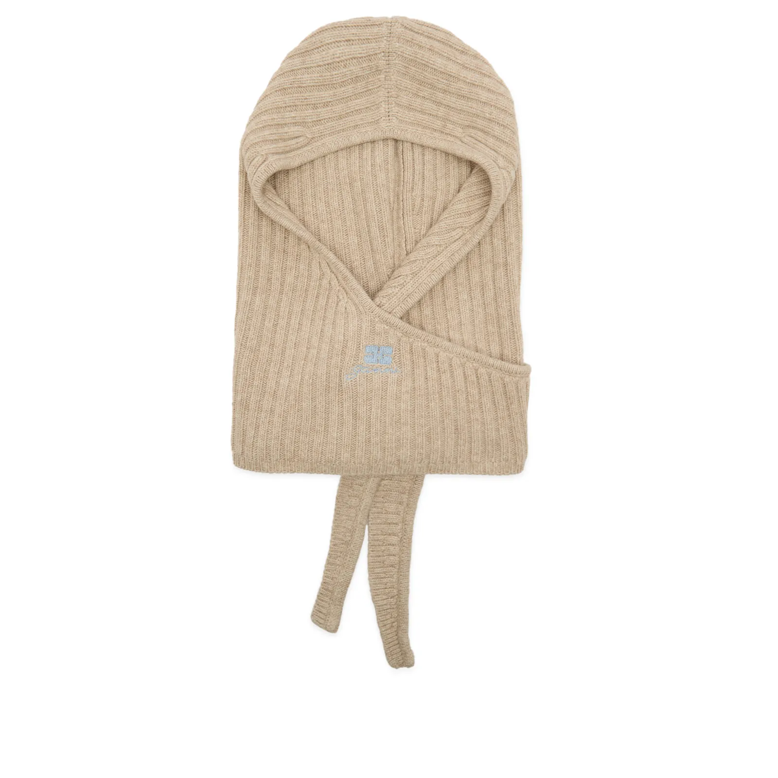 GANNI Core Future Wool Knit Balaclava