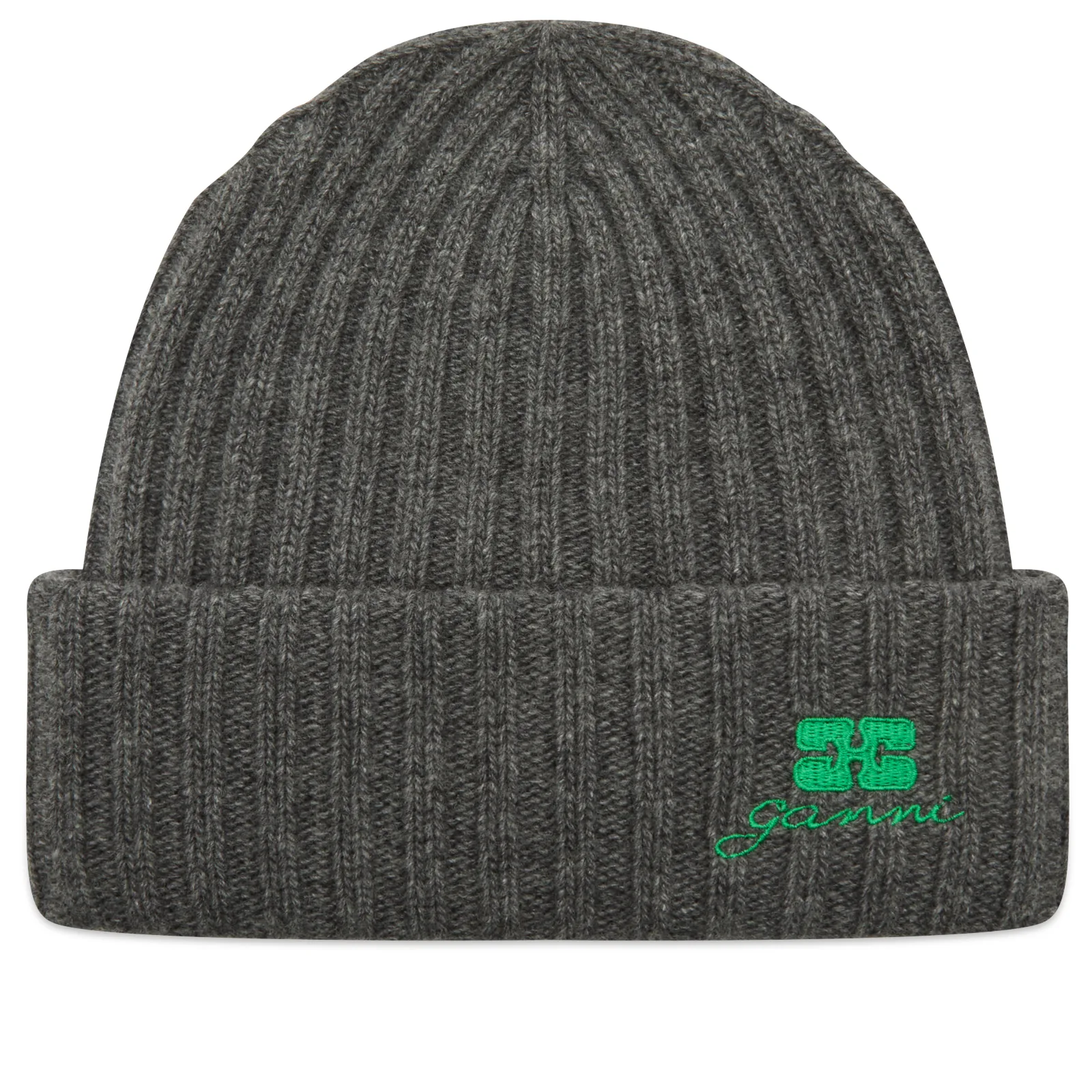 GANNI Core Future Wool Knit Beanie