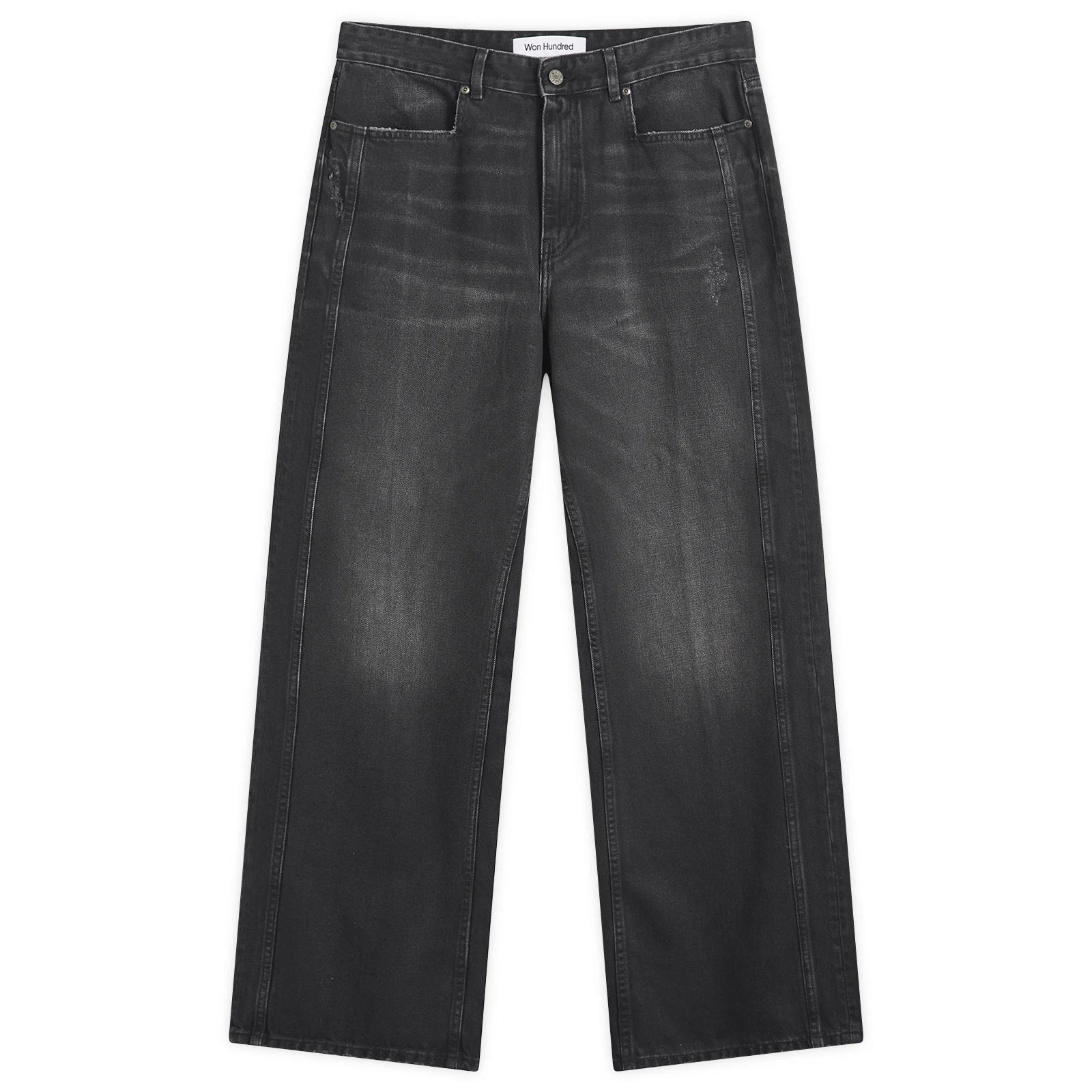 Won Hundred Cale Distressed Print Denim Jeans