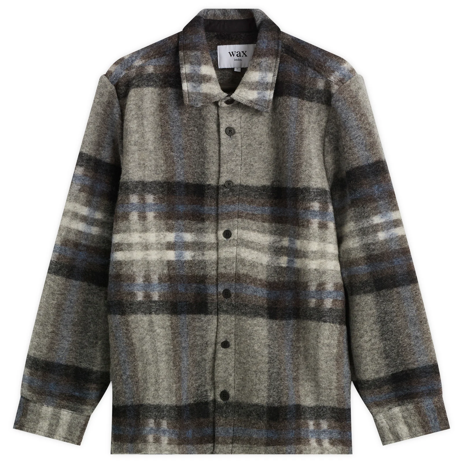 Wax London Nolan Wool Check Overshirt
