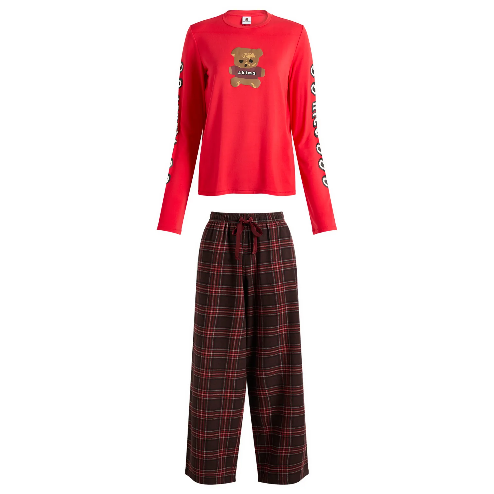 SKIMS x CPFM Long Sleeve & Flannel Pant Sleep Set