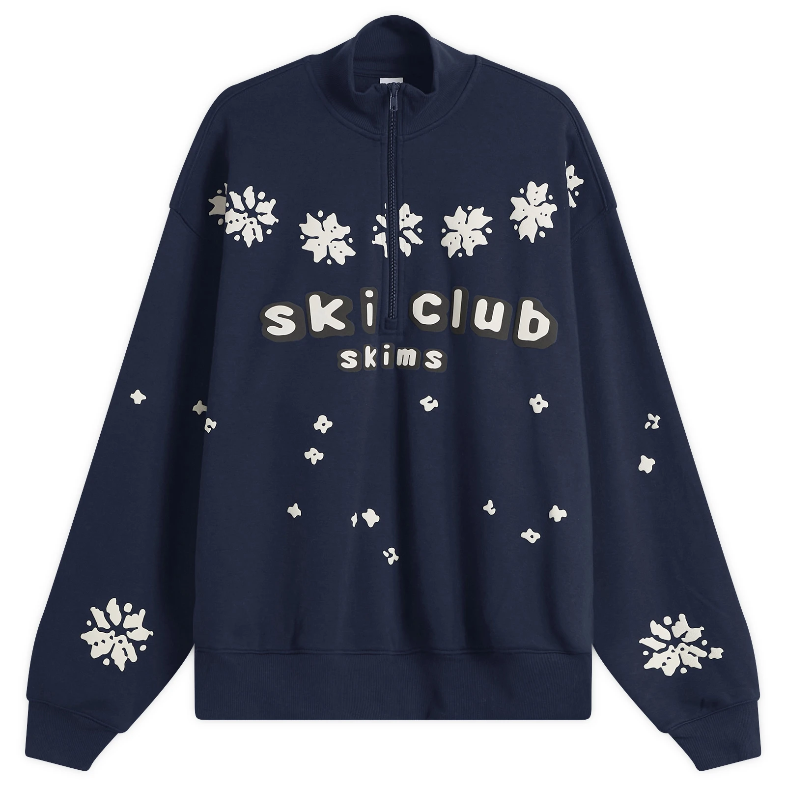 SKIMS x CPFM Cotton Fleece Classic Mock Neck Quarter Zip