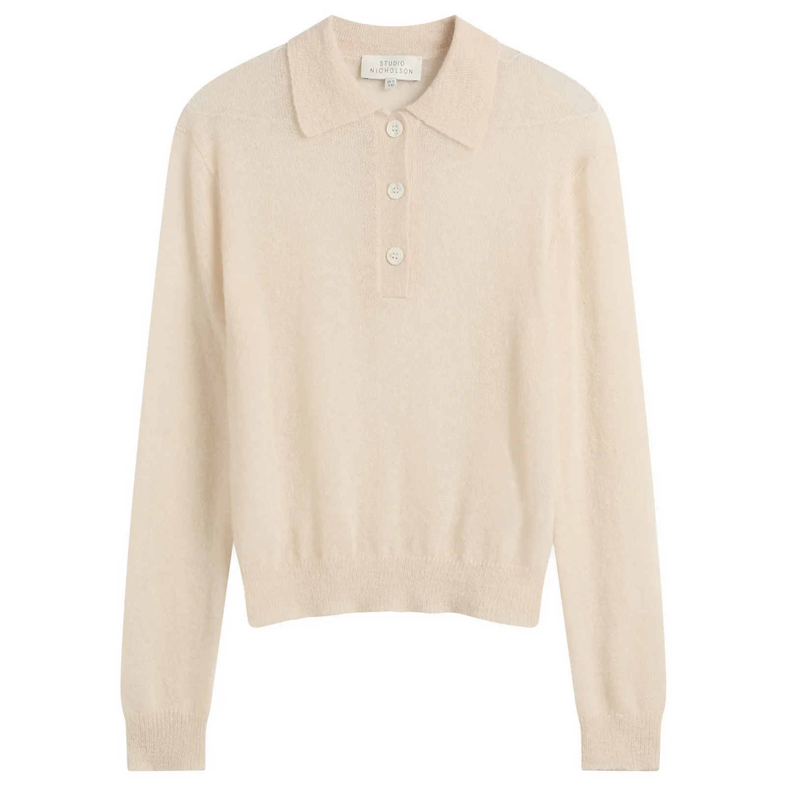 Studio Nicholson Long Sleeve Polo Knit