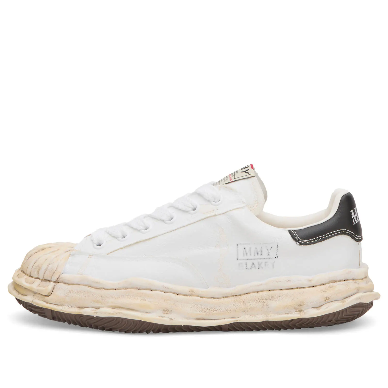 Maison MIHARA YASUHIRO Blakey Torn Film Canvas Low-Top
