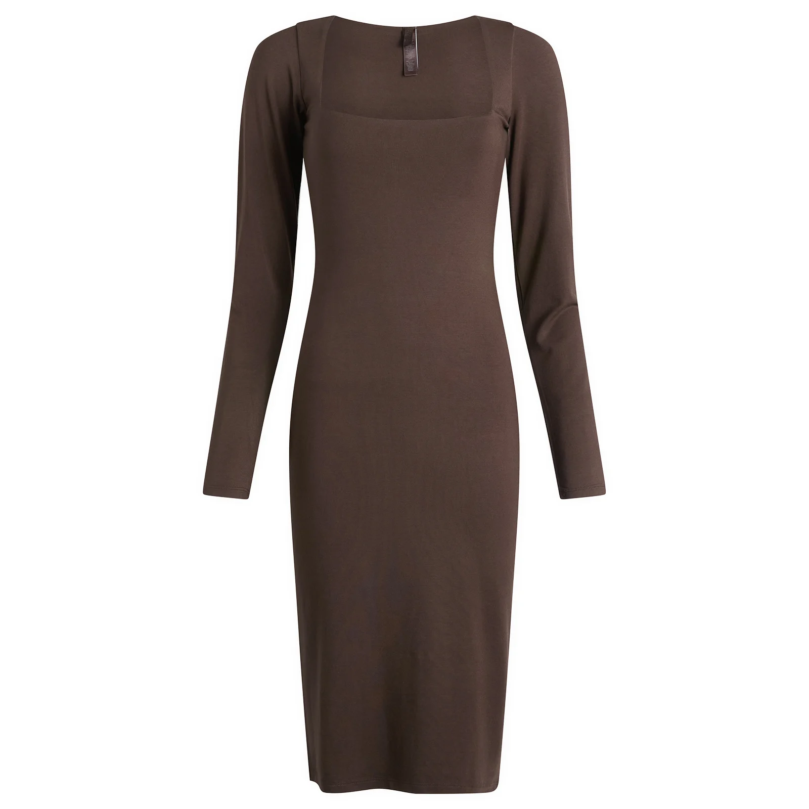 SKIMS Smooth Layers Long Sleeve Midi Dress