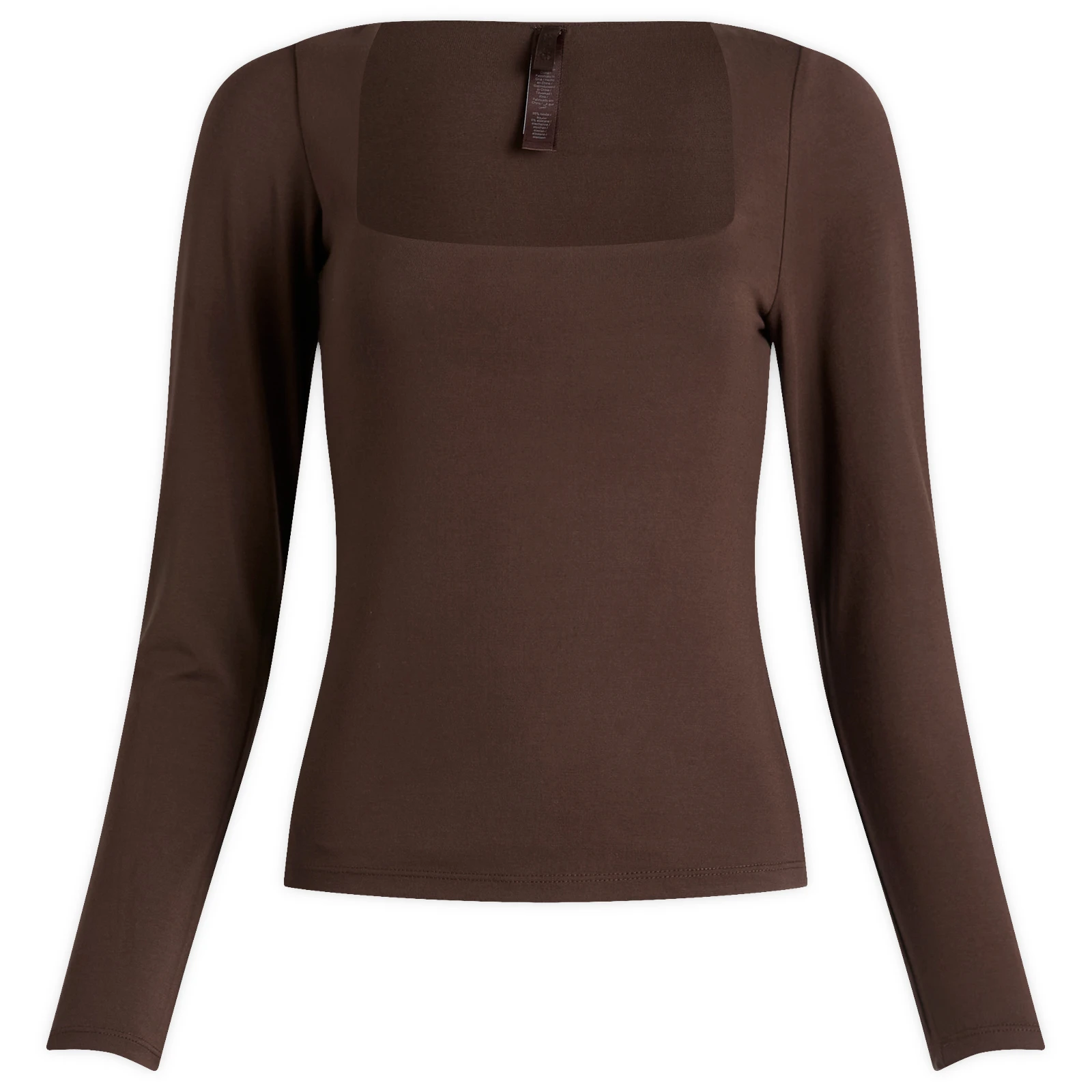 SKIMS Smooth Layers Square Neck Long Sleeve Top