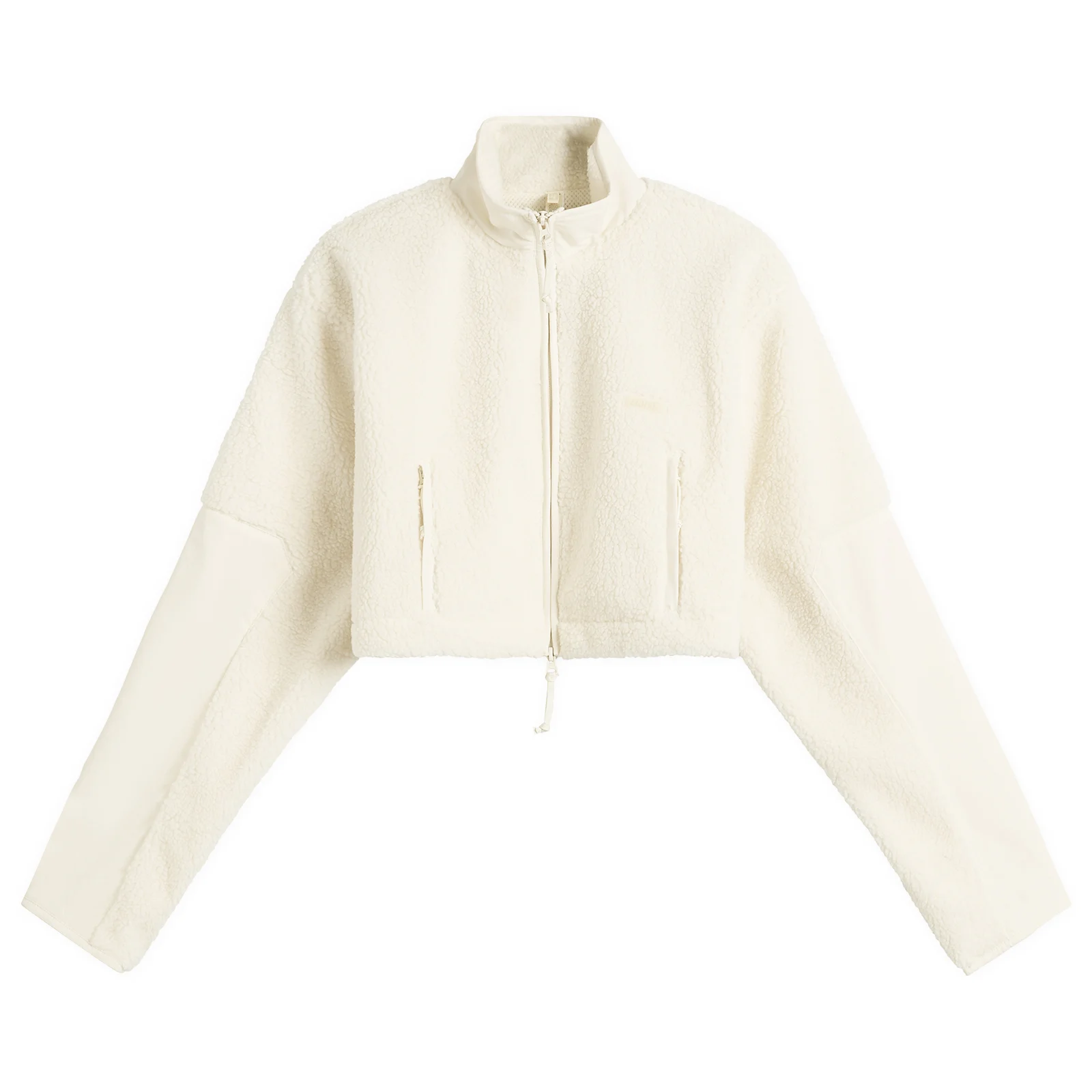 SKIMS Teddy Funnel Neck Cropped Jacket