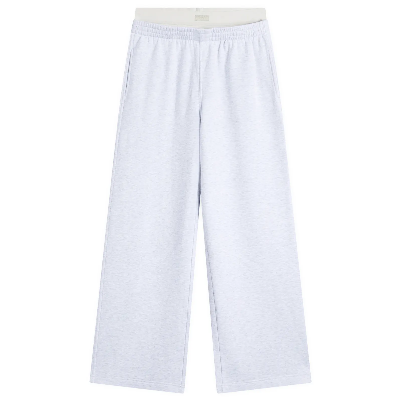 SKIMS Cotton Fleece Exposed Boxer Wide Leg Pants