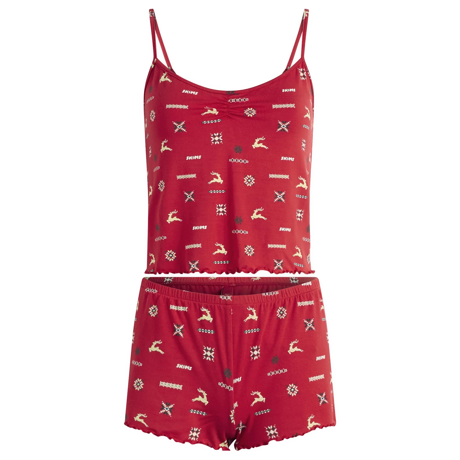 SKIMS Sleep Cami Set in Bambi Print