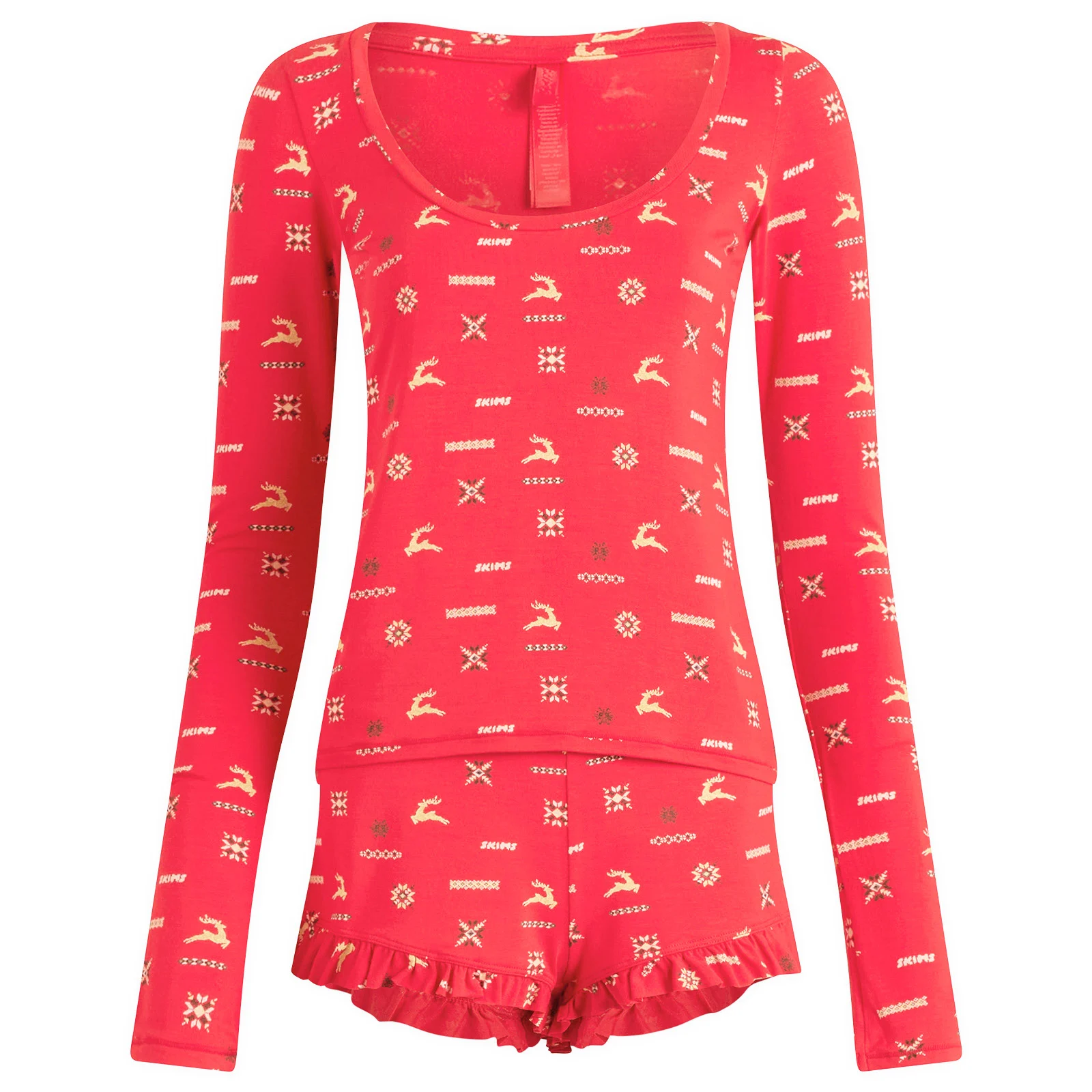 SKIMS Sleep Scoop Neck Top & Short Sleep Set