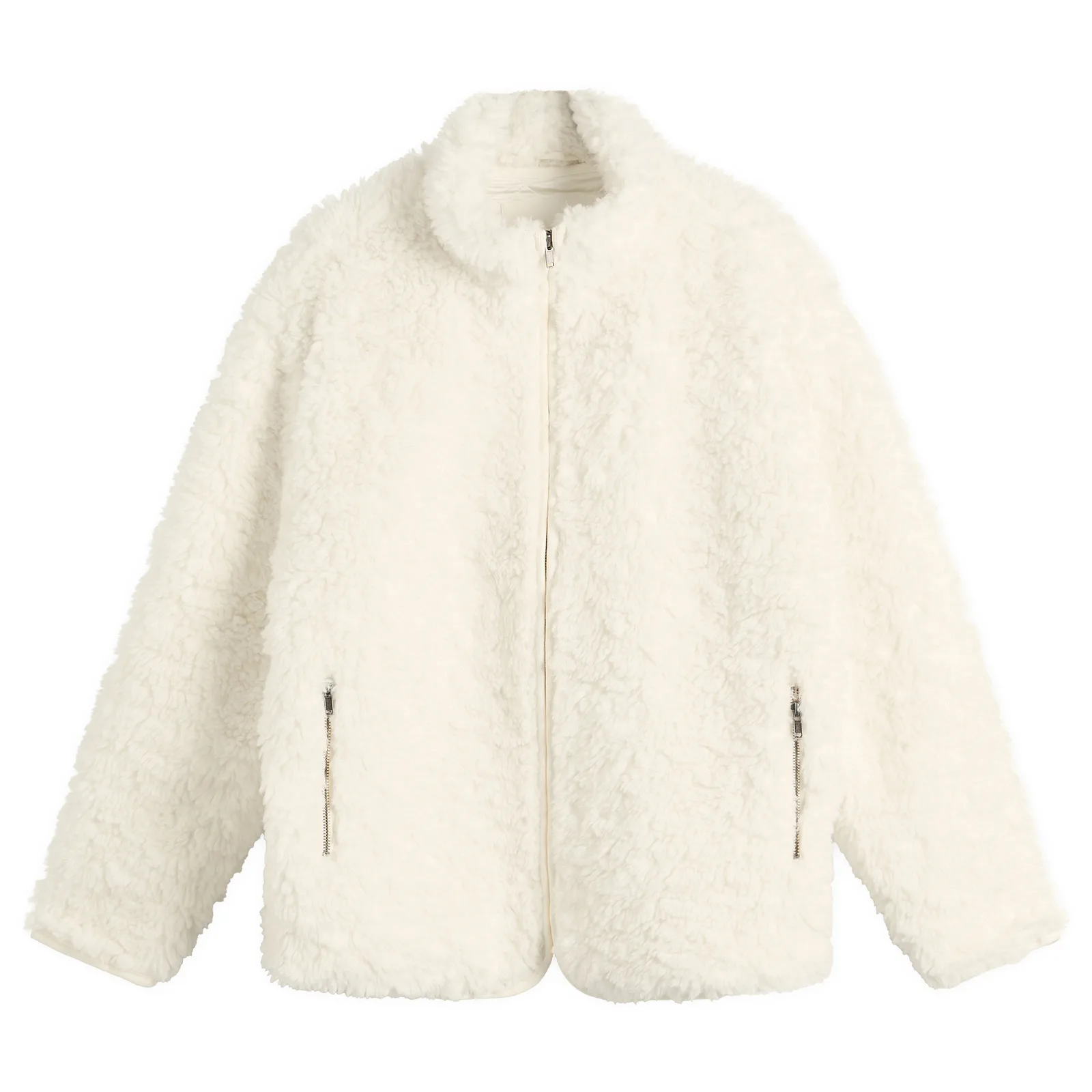 SKIMS Faux Fur Zip Up Jacket