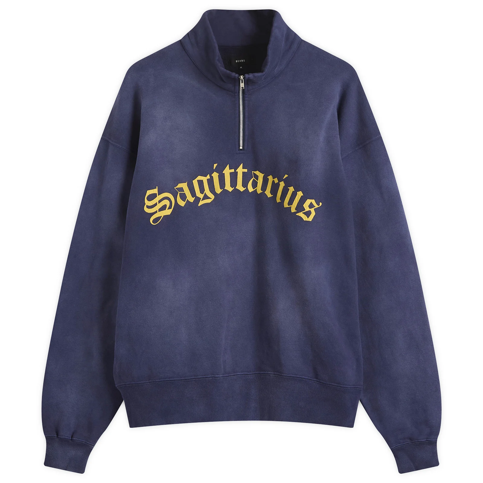 BEAMS Fade Souvenir Half Zip Sweatshirt