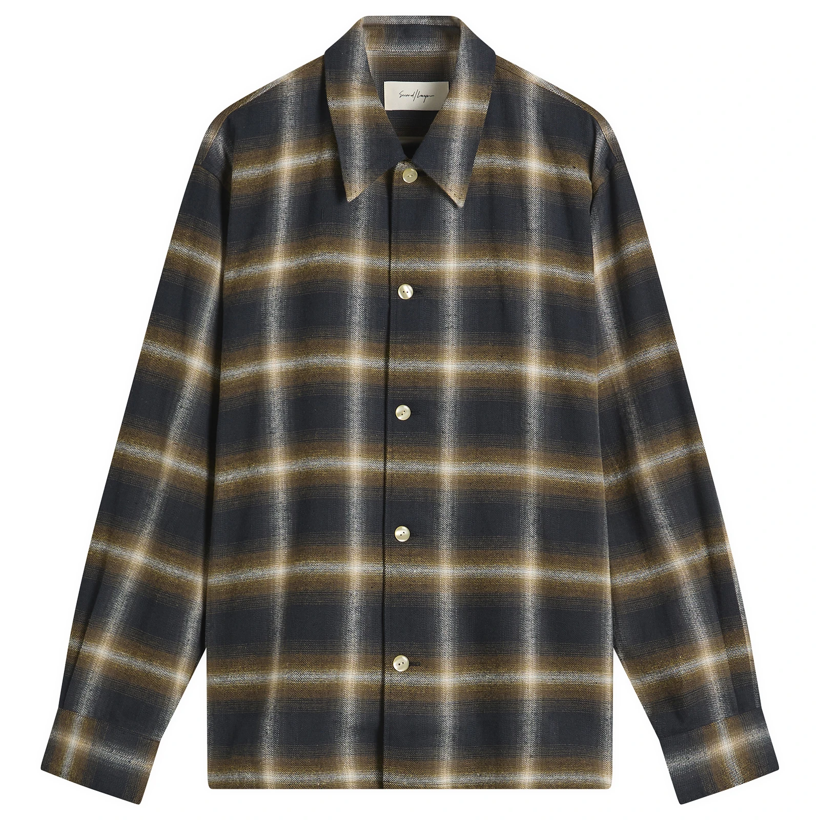 Second Layer Logan Ombre Long Sleeve Check Shirt