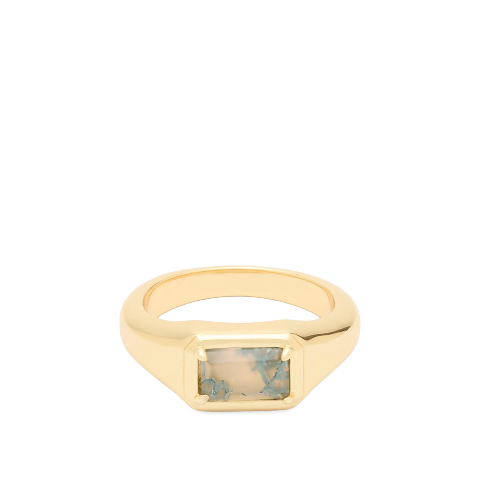 Serge DeNimes Moss Agate Ring