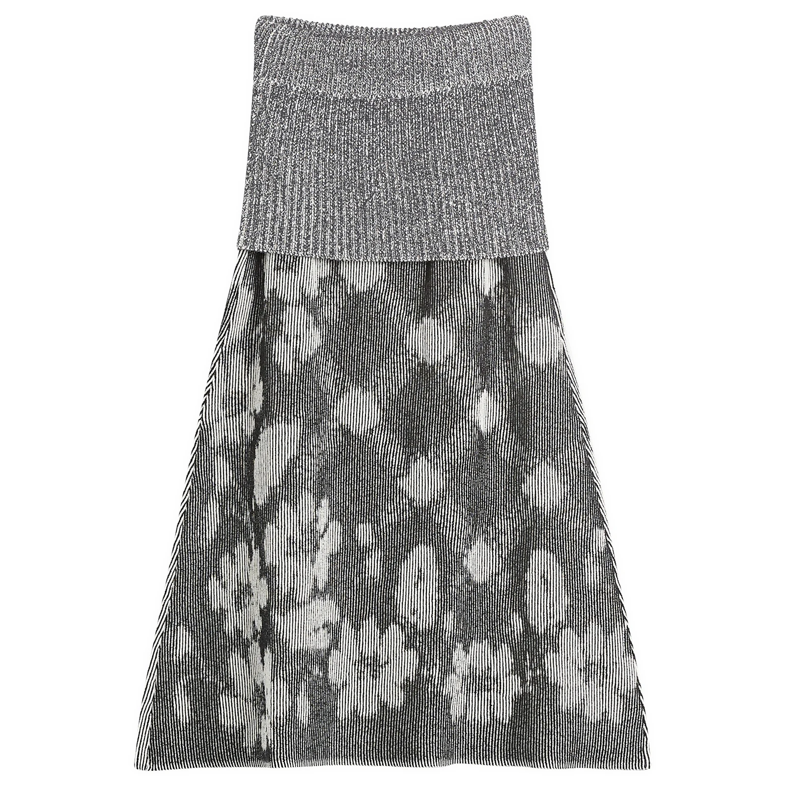 Paolina Russo Illusion Knit Maxi Skirt
