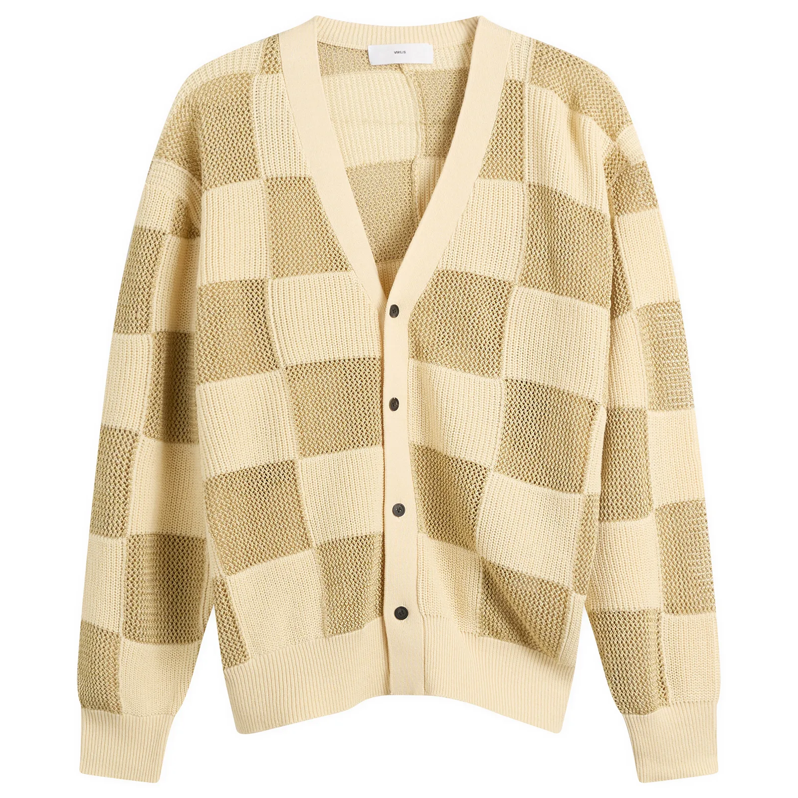 TOGA Checkered Knit Cardigan