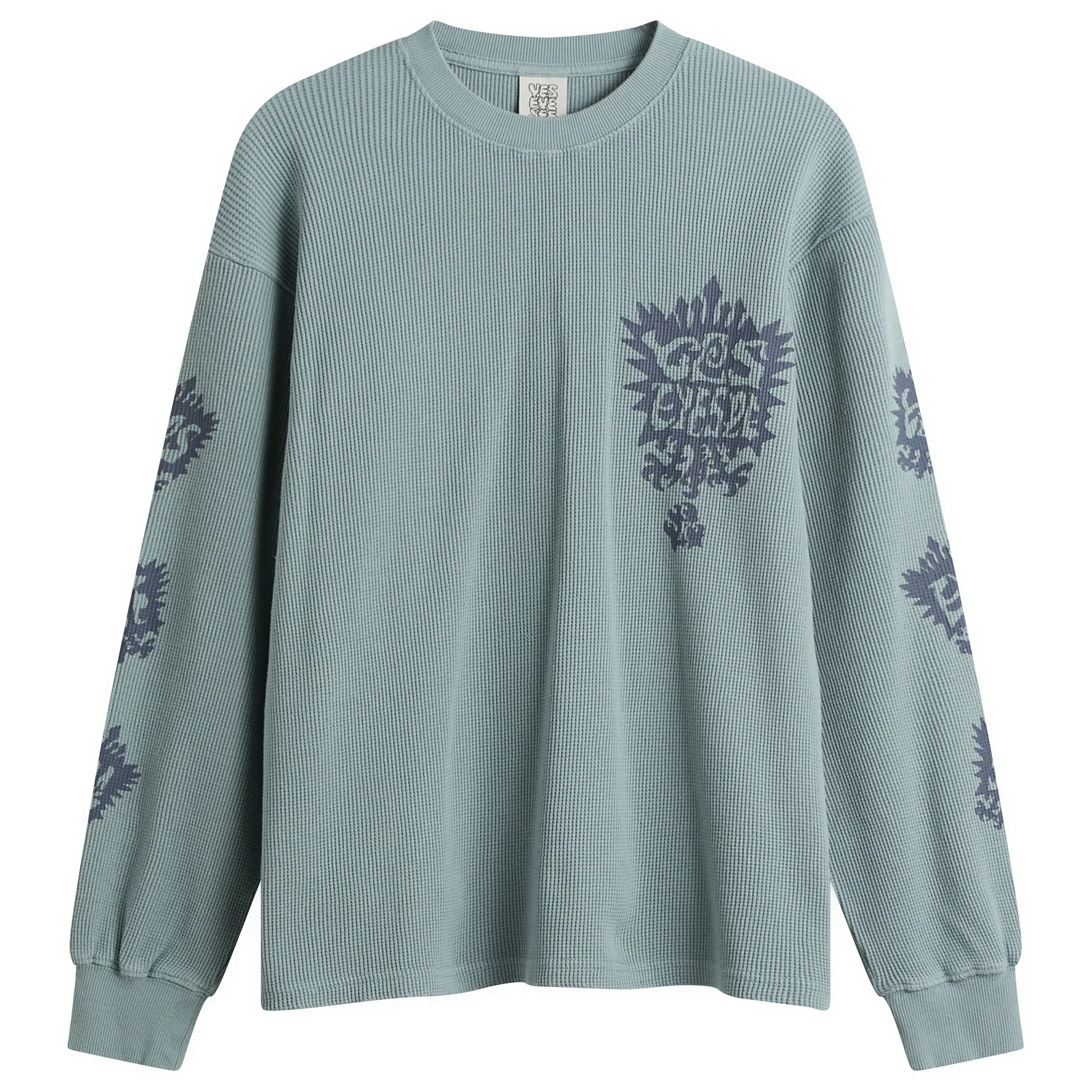 YESEYESEE Y.E.S Stamp Waffle Long Sleeve
