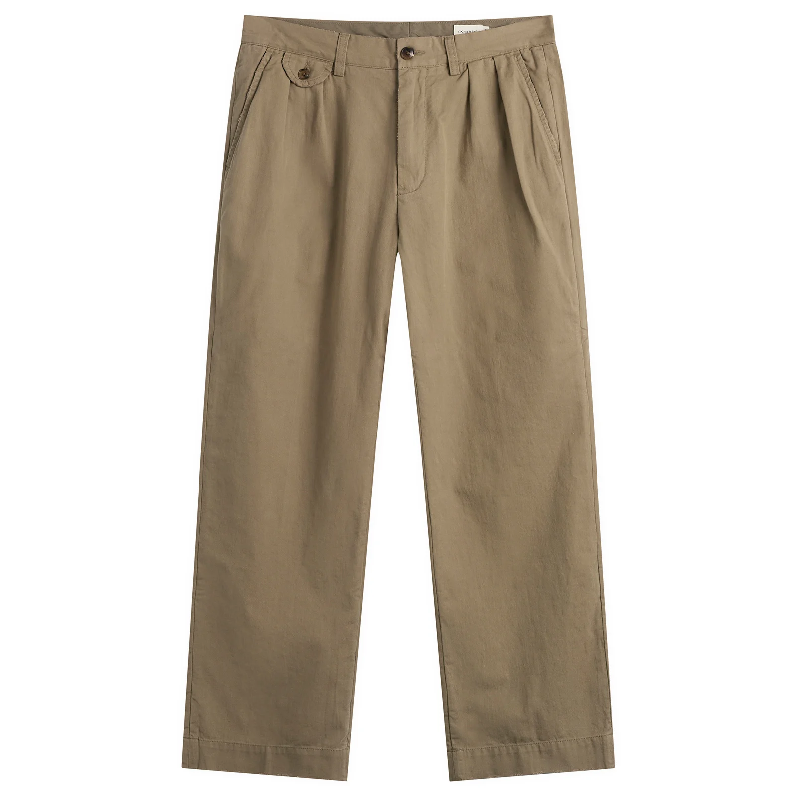 Khakis Slub Common Pleated Trousers