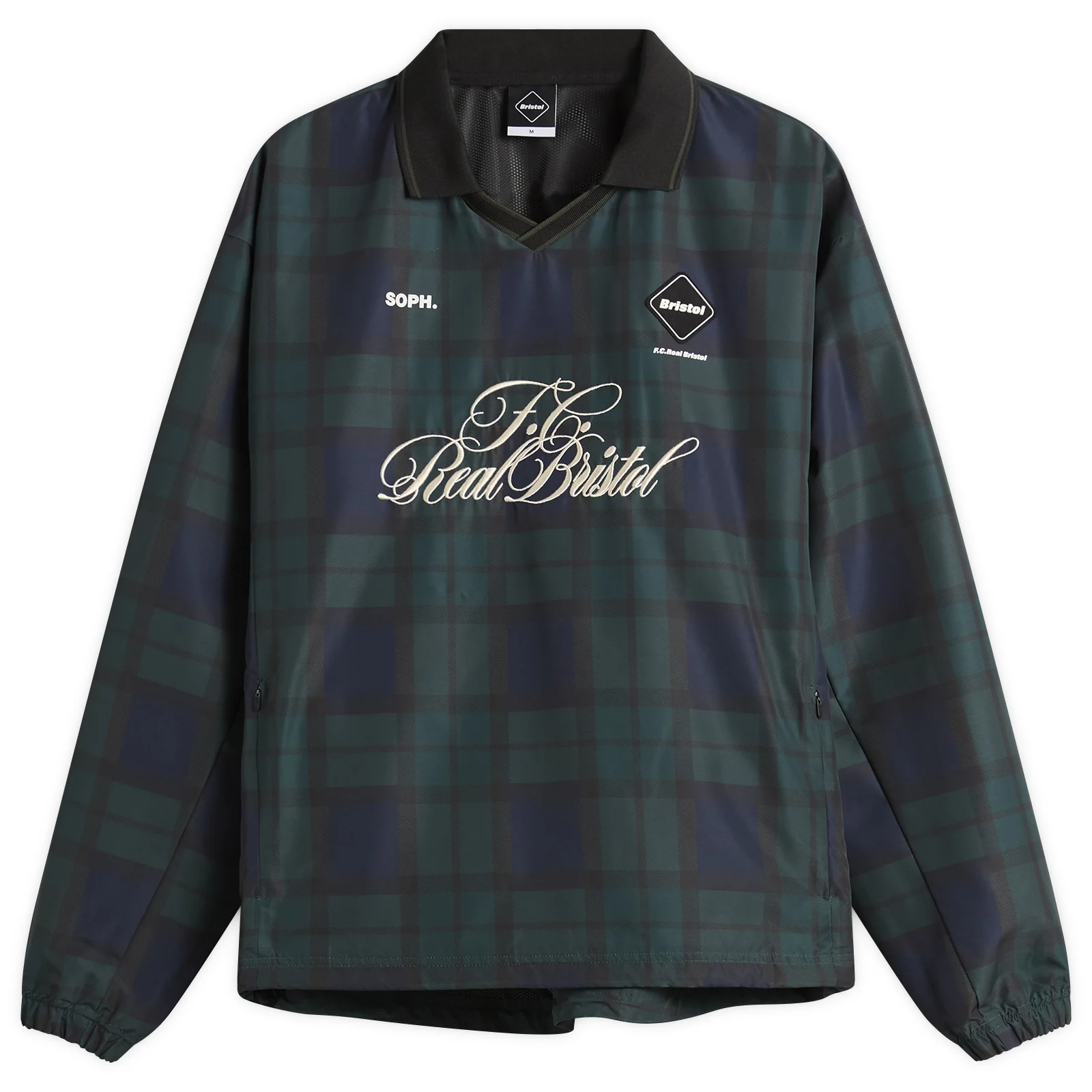 F.C. Real Bristol Plaid Practice Polo Collar Piste