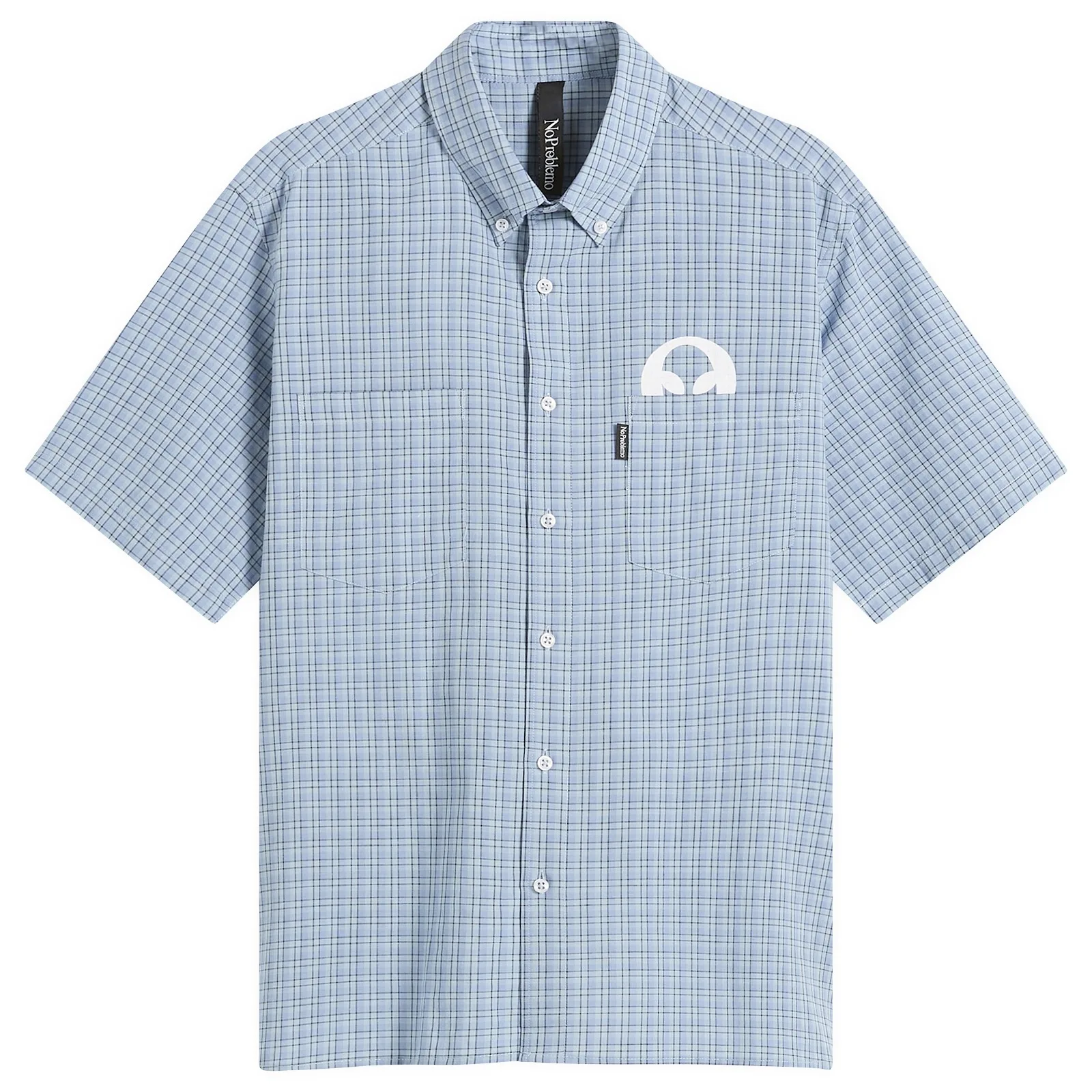 No Problemo Alien-O Print Check Shirt