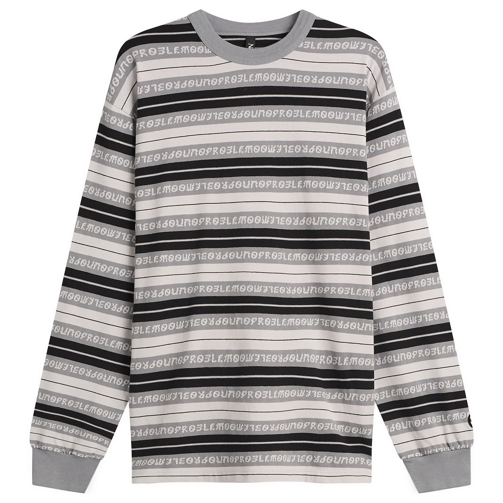 No Problemo Jacquard Stripe Long Sleeve T-Shirt