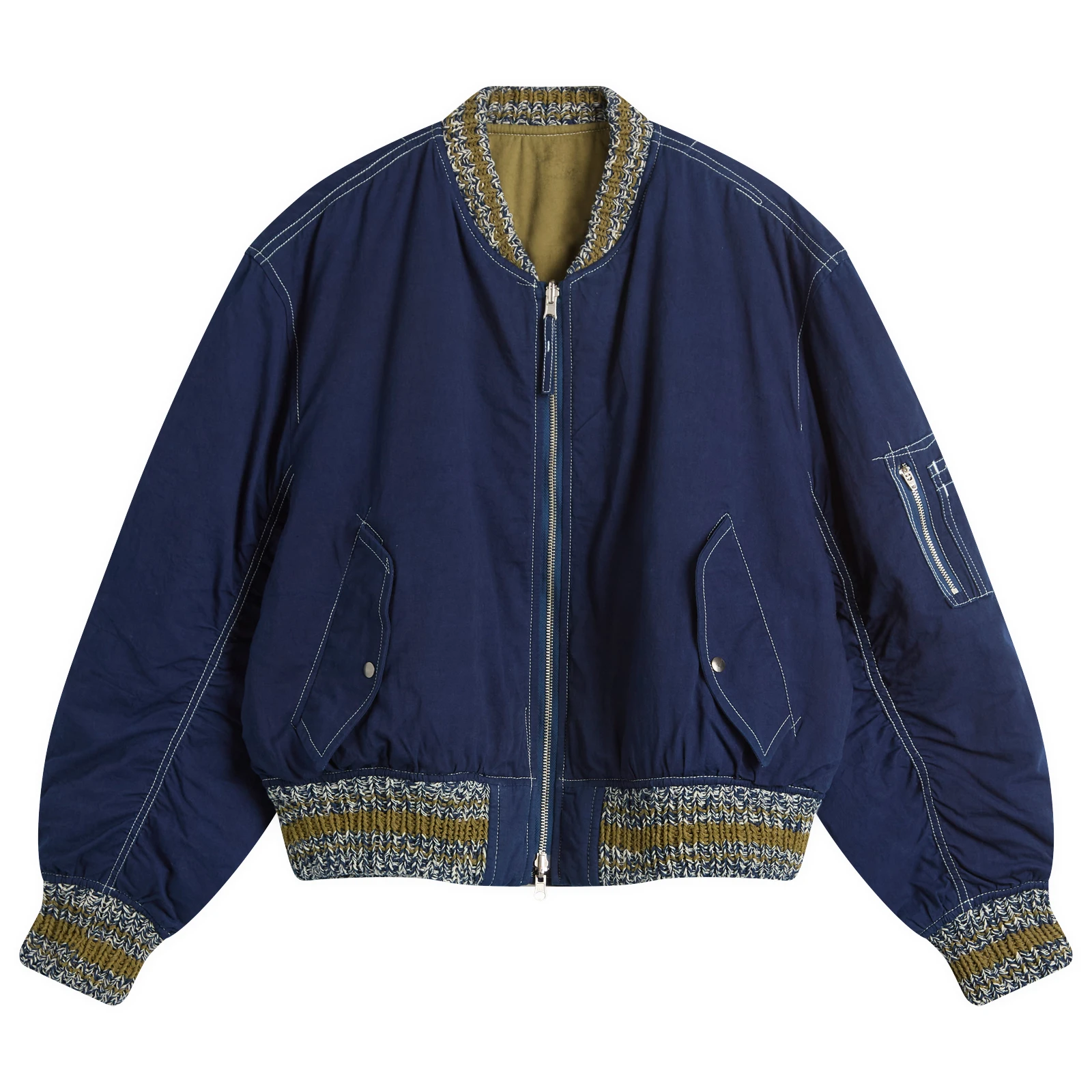 Story mfg Seed Printed Wonky-Wear Bomber