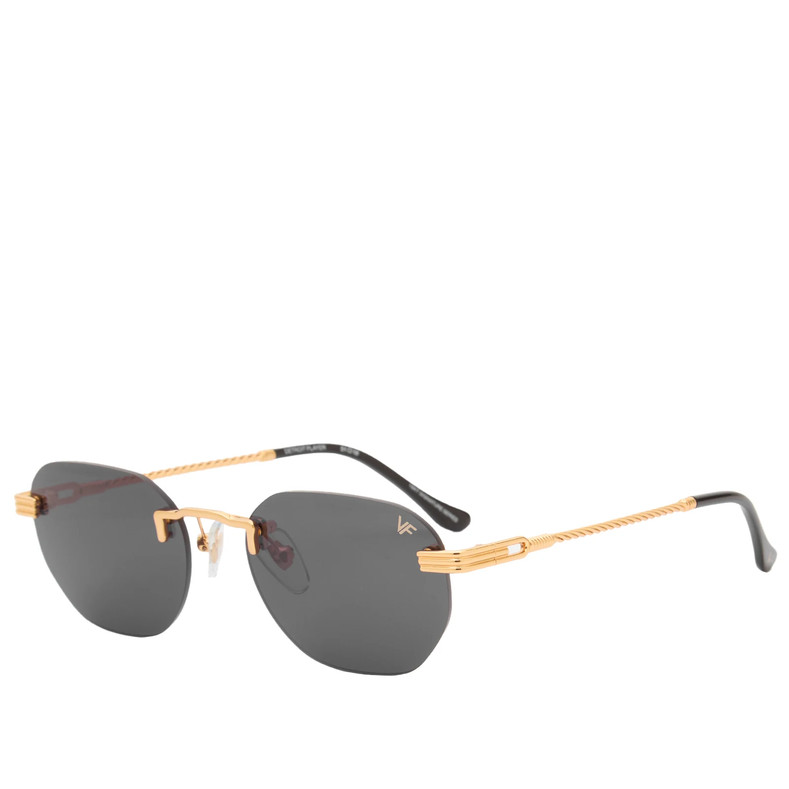 Vintage Frames Company Detroit Player Rimless Sunglasses