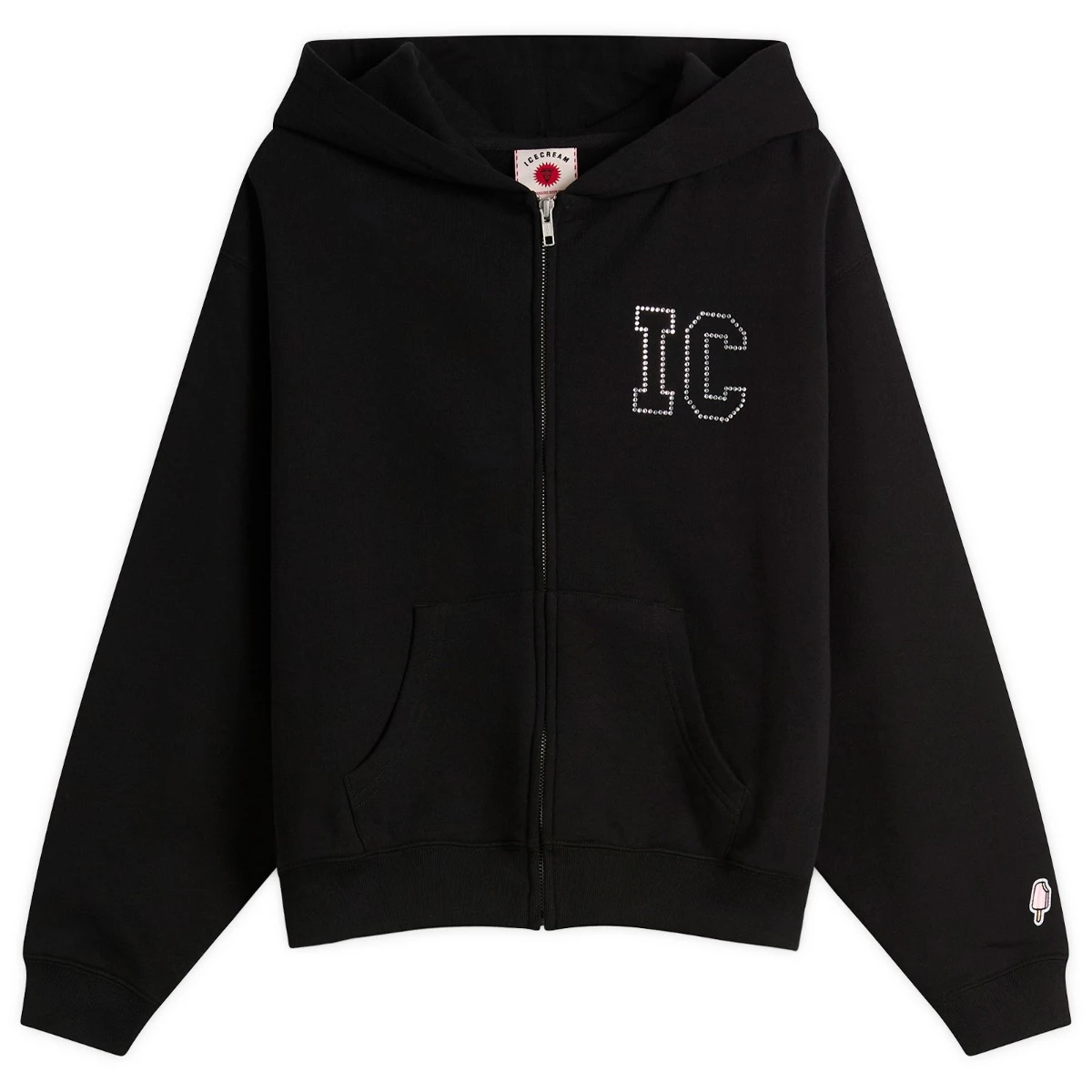 ICECREAM Crystal Zip Through Hoodie