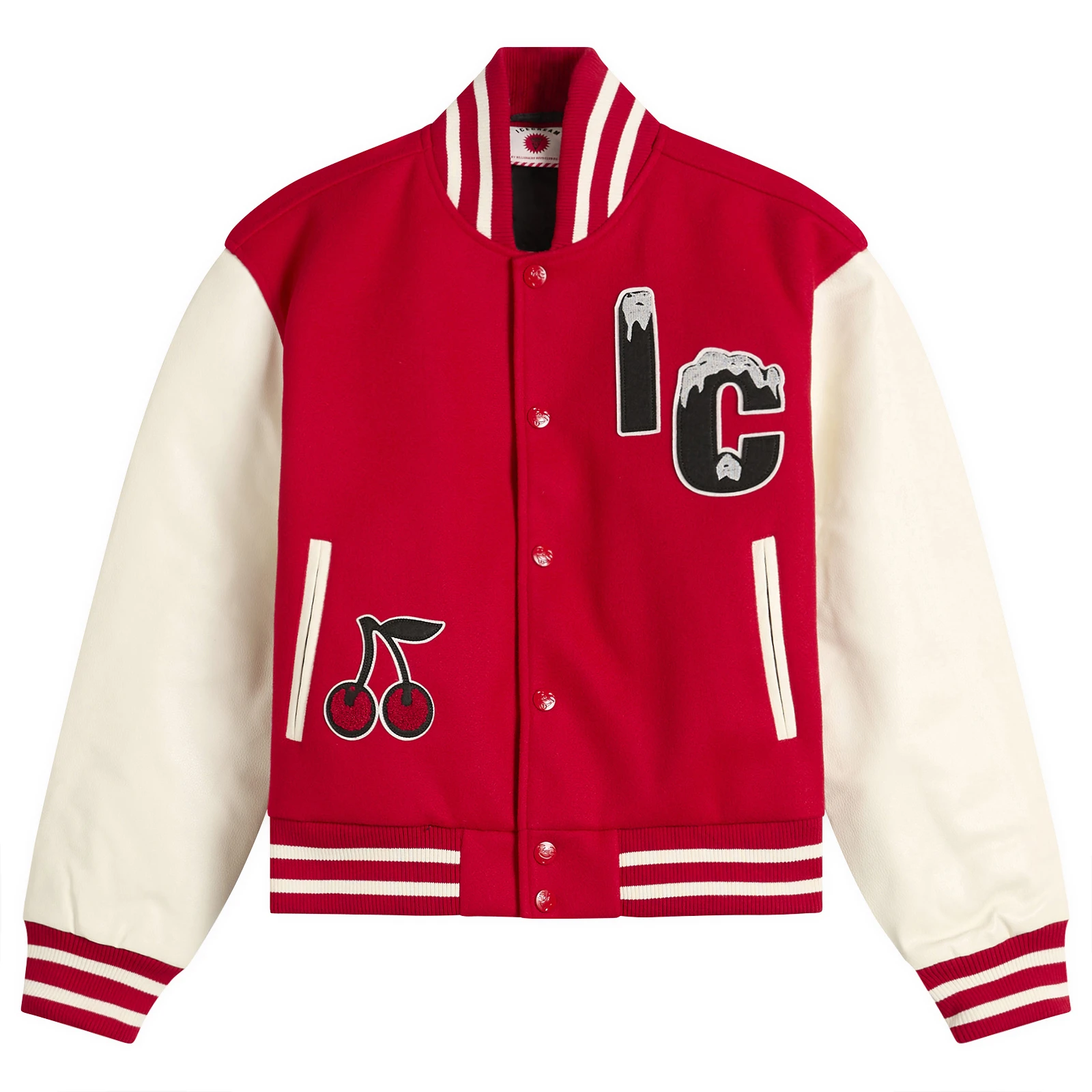 ICECREAM Cherry Varsity Jacket