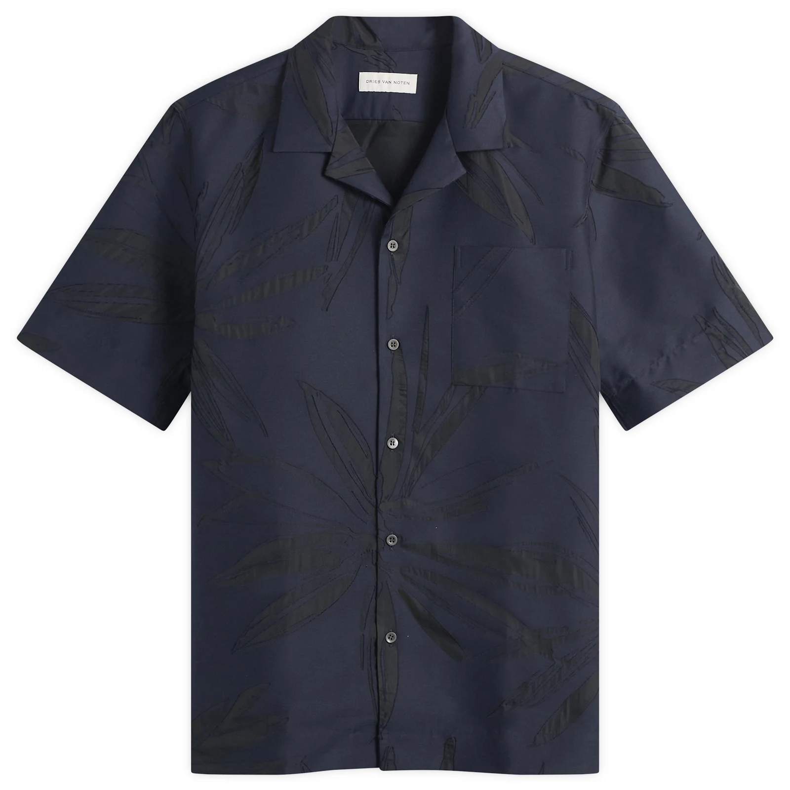 Dries Van Noten Spikey Flower Applique Shirt