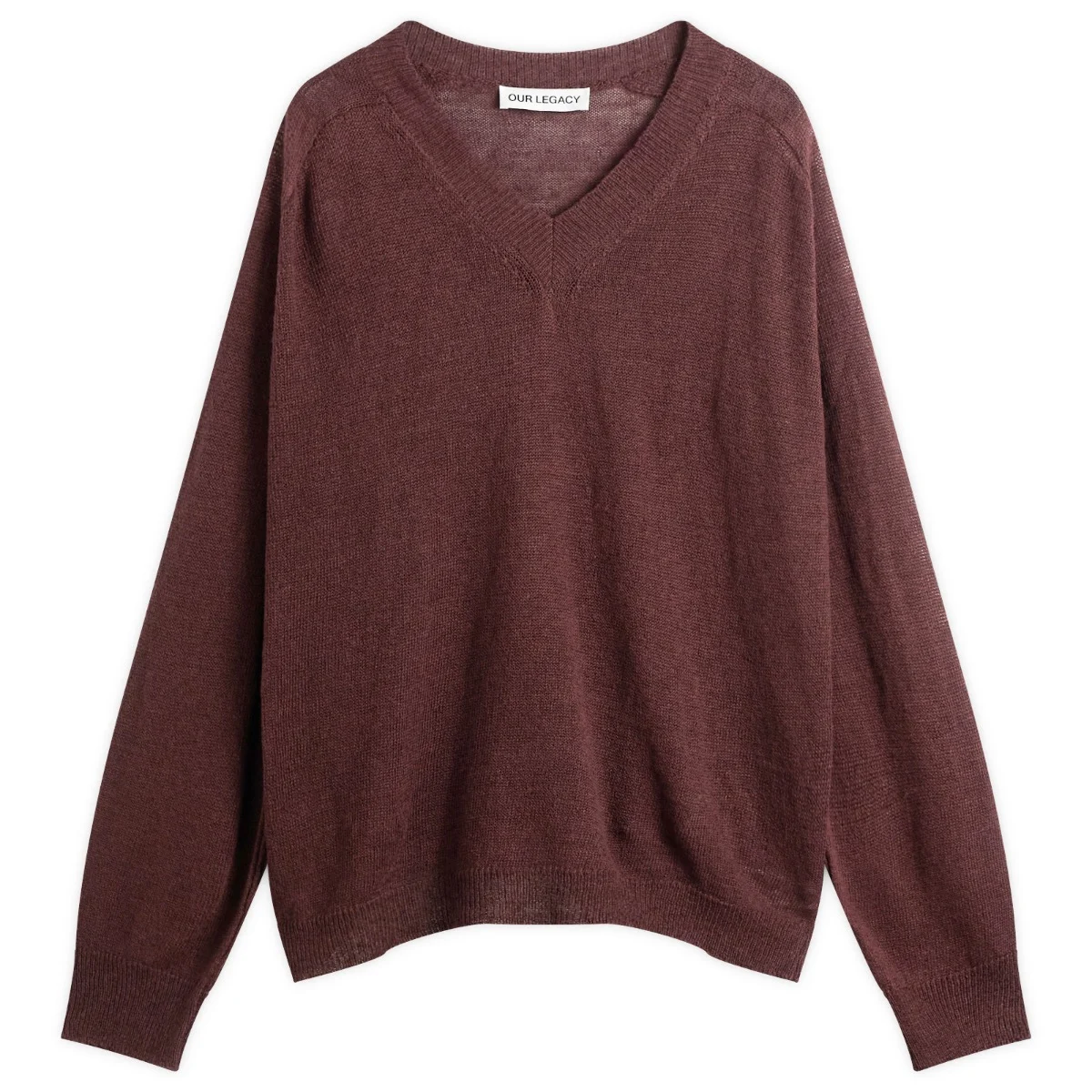 Our Legacy Linen Rue V-Neck Jumper